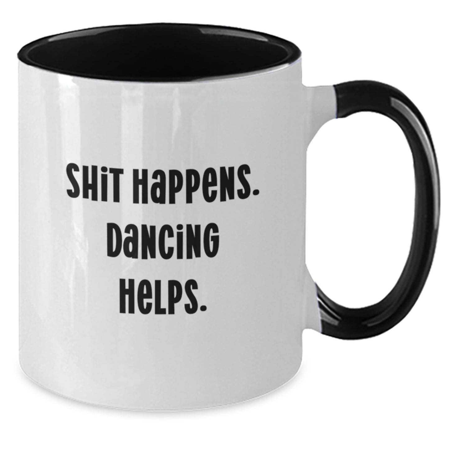 Dancing Gifts from Friends - Funny Two Tone Coffee Mug for Graduation - Additional