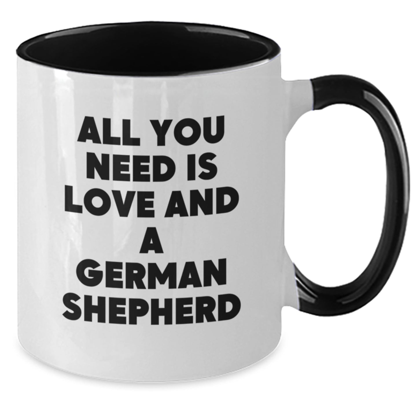 German Shepherd Dog Lover Gifts from Friends, Funny Two Tone Coffee Mug for Him, Her, or Birthday Celebrations with Inspirational Quote, 11oz Ceramic Mug - Additional