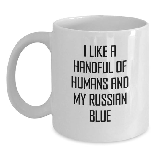 Funny Russian Blue Cat Lover Gifts from Friends for Birthday Unique Gifts - Main