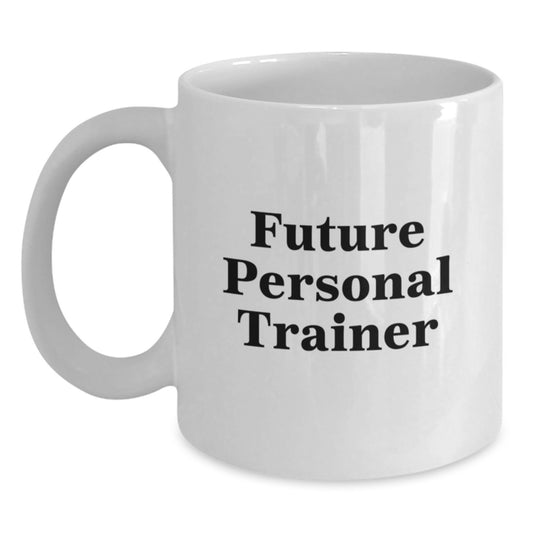Funny Future Personal Trainer Gifts from Friends, Unique White Coffee Mug for Birthday, 'You're Gonna Crush It' Quote - Main