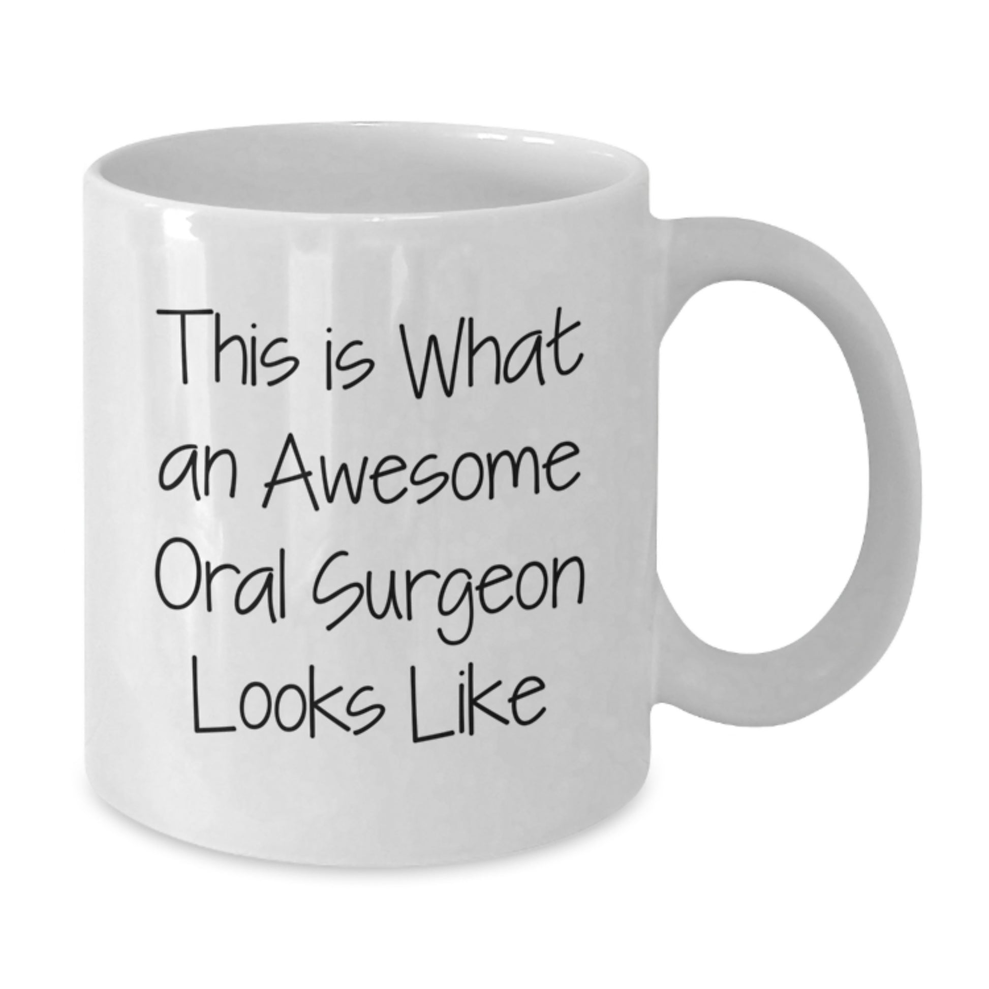 Oral Surgeon Gifts from Friends - Funny White Coffee Mug for Graduation Celebration, 'This Is What An Awesome Oral Surgeon Looks Like' - Gifts for Oral Surgeon, Perfect for Men or Women - Additional