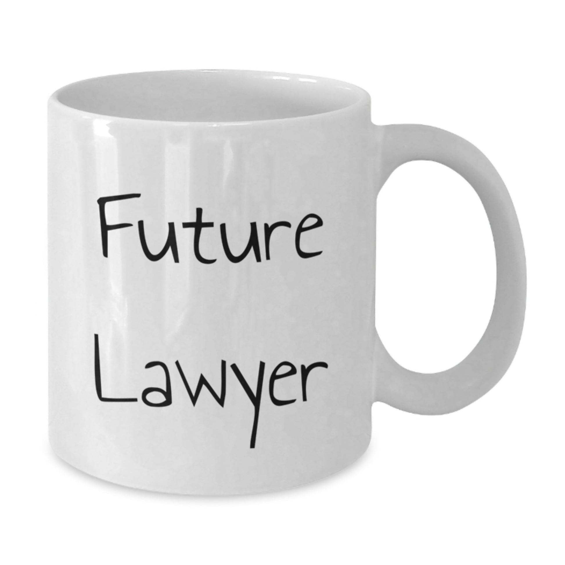 Funny Future Lawyer Inspirational Gifts from Friends for Birthday Unique White Coffee Mug - Additional