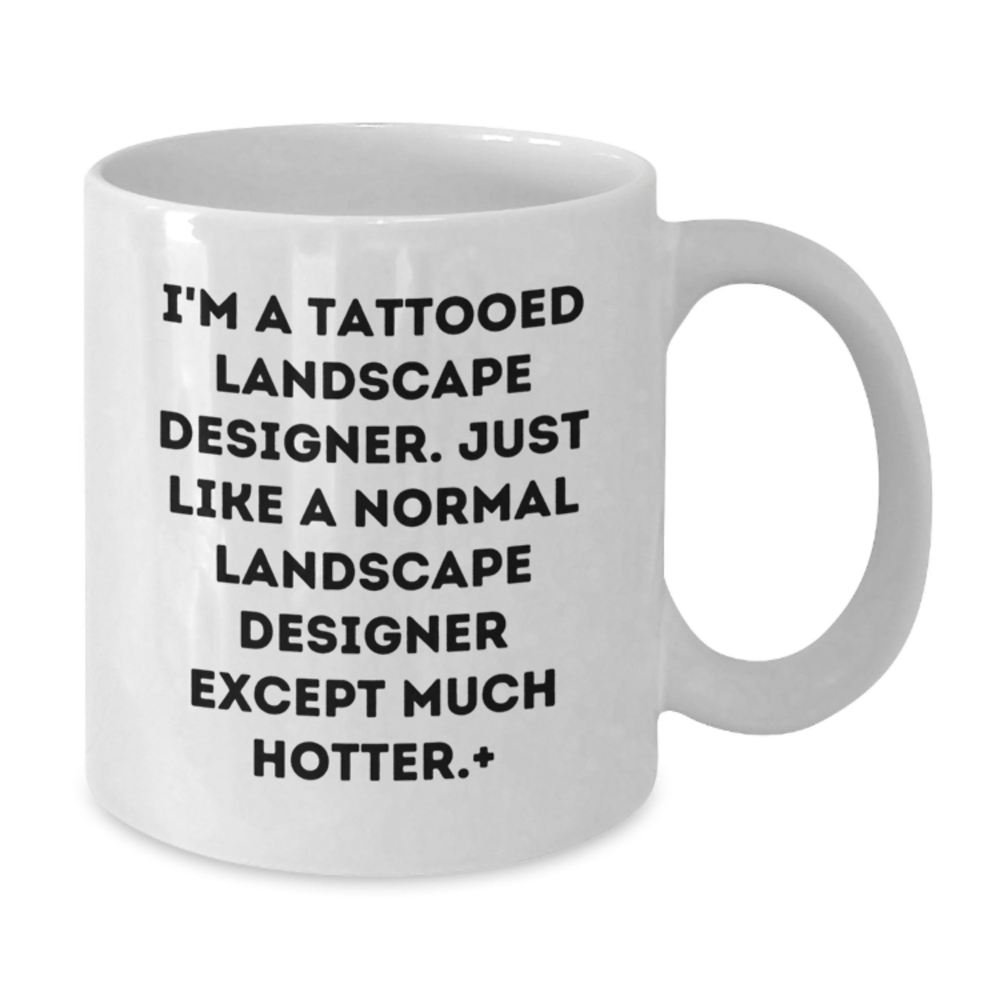 Funny Landscape Designer Gifts, Personalized White Coffee Mug for Graduation, Gifts from Friends to Landscape Designer, I'm A Tattooed Landscape Designer... - Additional