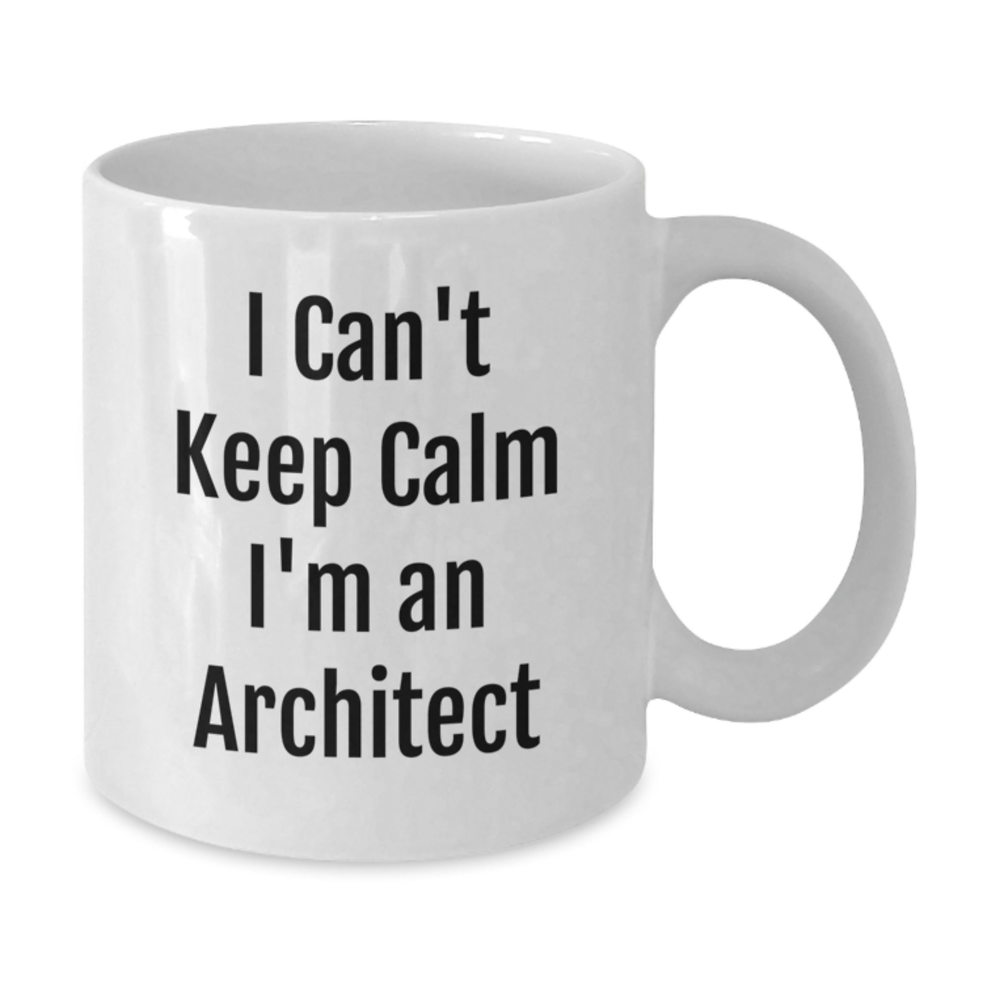 Funny Architect Gifts, I Can't Keep Calm I'm An Architect White Coffee Mug, Birthday Unique Gifts from Friends to Architects - Additional
