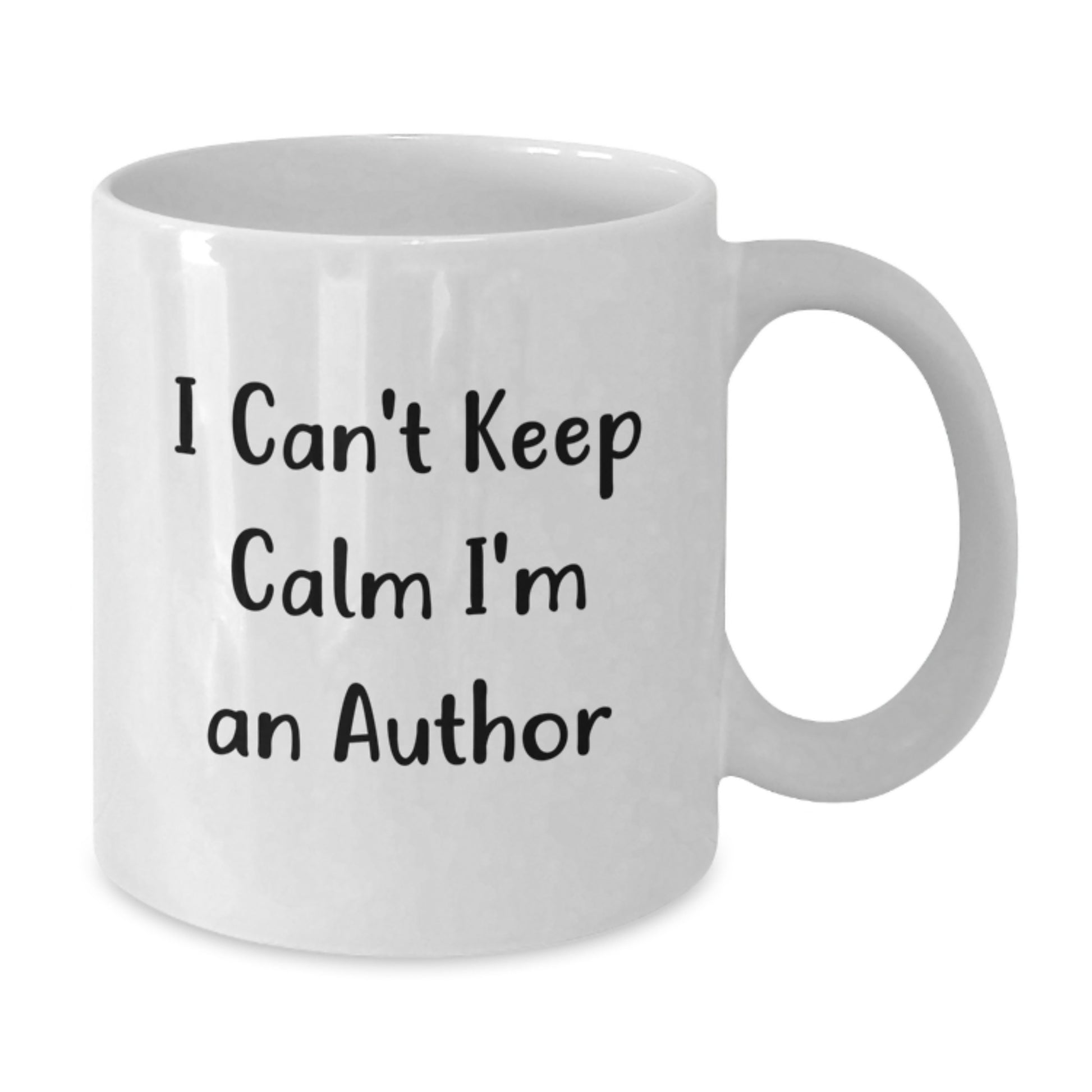 Funny Author Quote White Coffee Mugs for Birthday Unique Gifts from Friends and Family, Gifts for Authors, 'I Can't Keep Calm I'm An Author' Mug - Additional