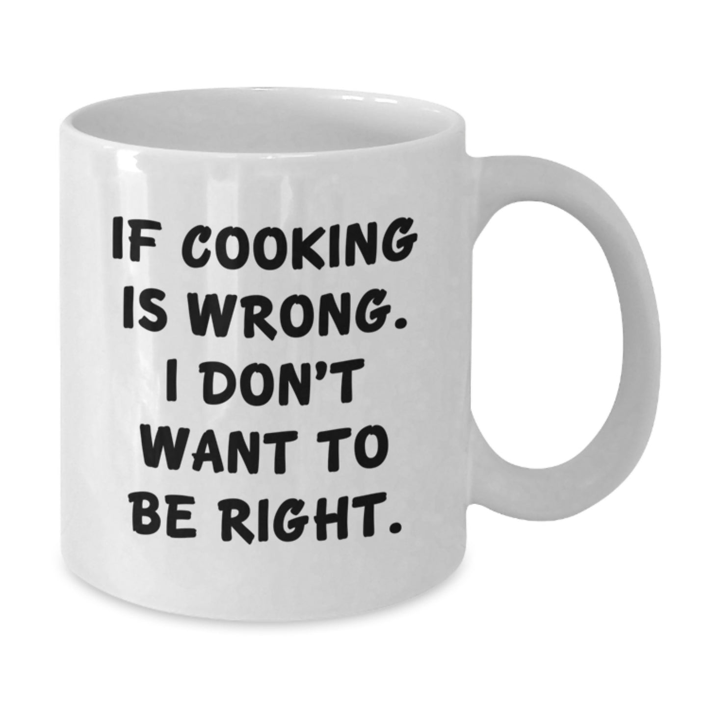 Funny Cooking Gifts for Men, Gifts from Friends, White Ceramic Coffee Mug with Inspirational Quote, Perfect Birthday Present for Him - Additional