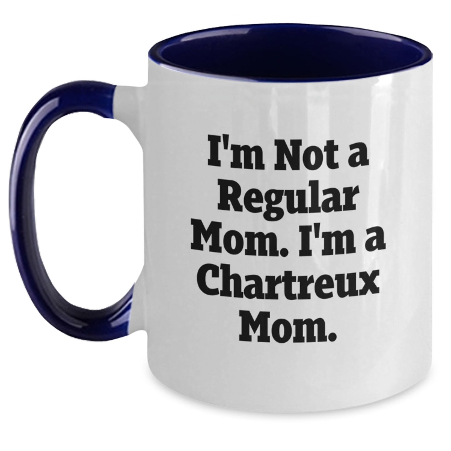 Funny Chartreux Cat Mom Gifts for Graduation - Two Tone Coffee Mug from Mom to Chartreux Cat Lover - Main