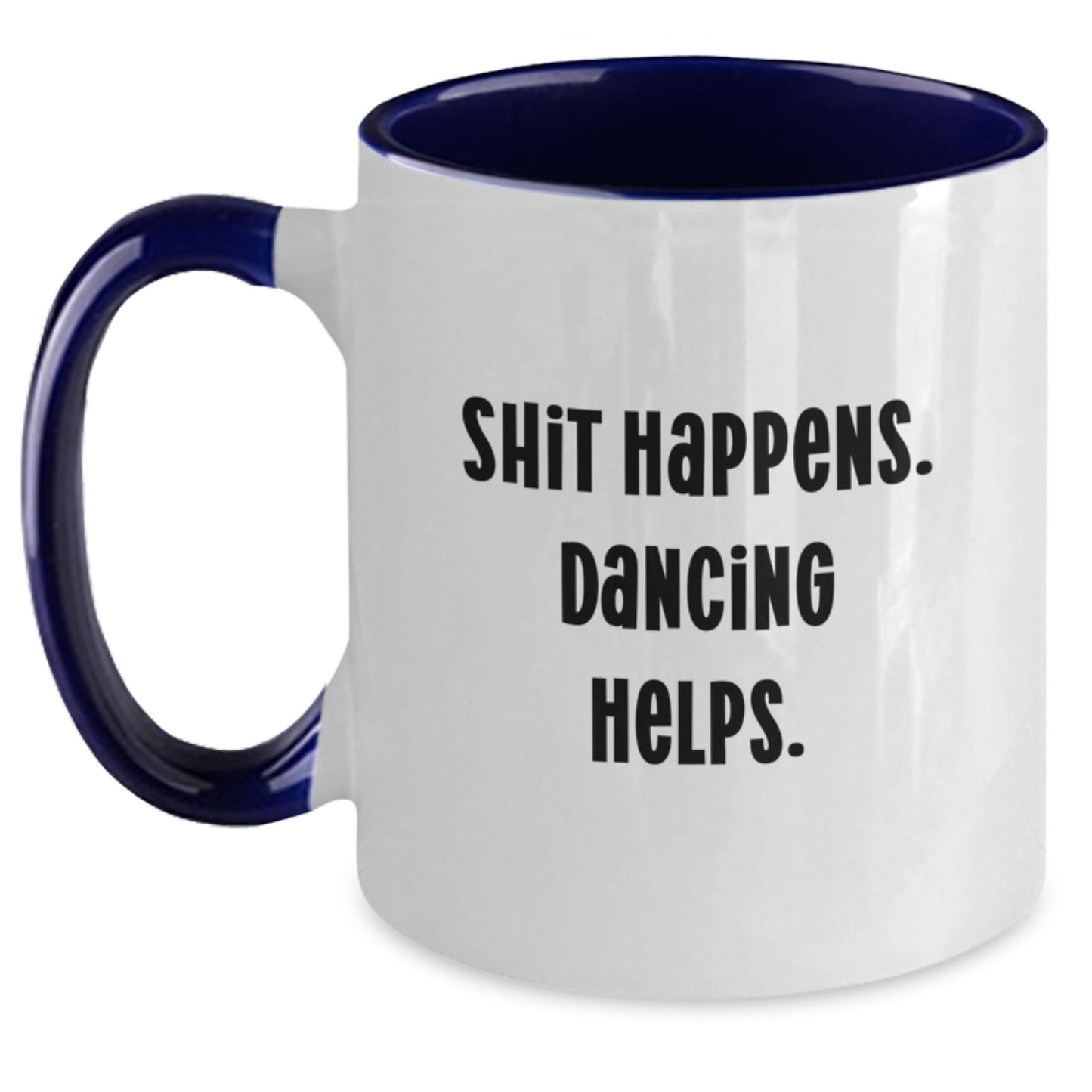 Dancing Gifts from Friends - Funny Two Tone Coffee Mug for Graduation - Main