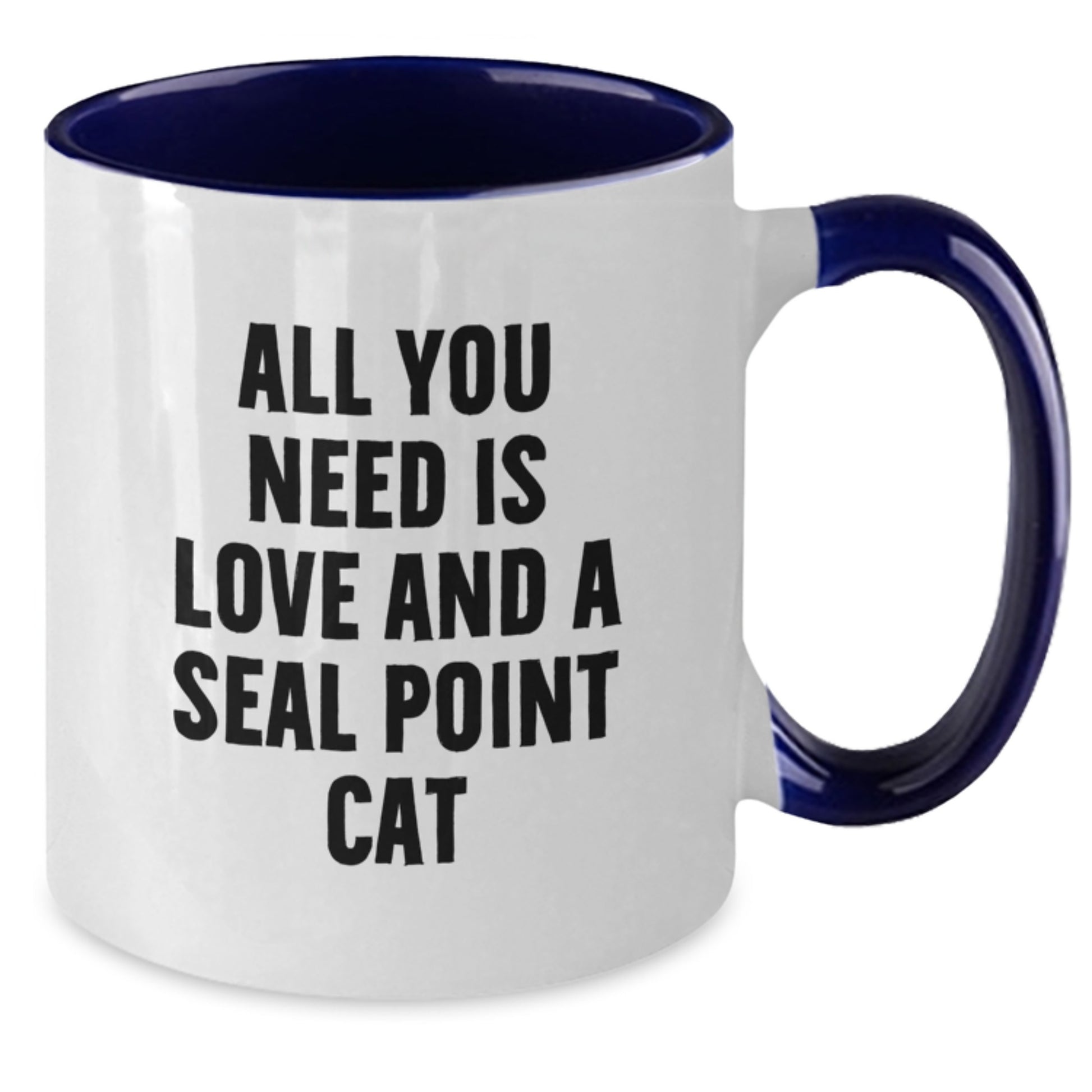 Seal Point Cat Lovers Gifts from Friends for Birthday Unique Mugs with Funny Quote, Two Tone Coffee Mug, 11oz Ceramic - Additional