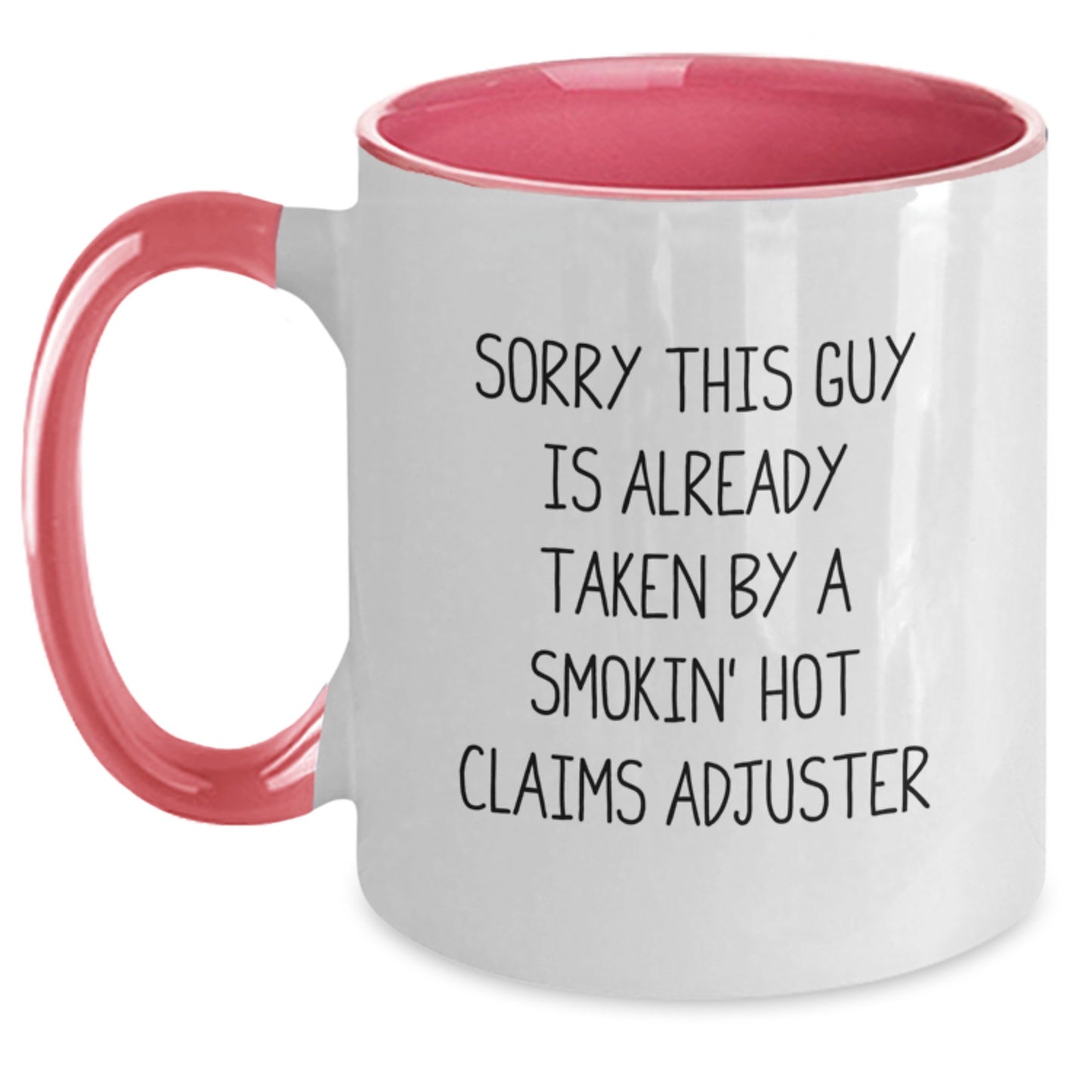 Funny Claims Adjuster Two Tone Coffee Mug Gifts from Men to Coworkers for Graduation - Main