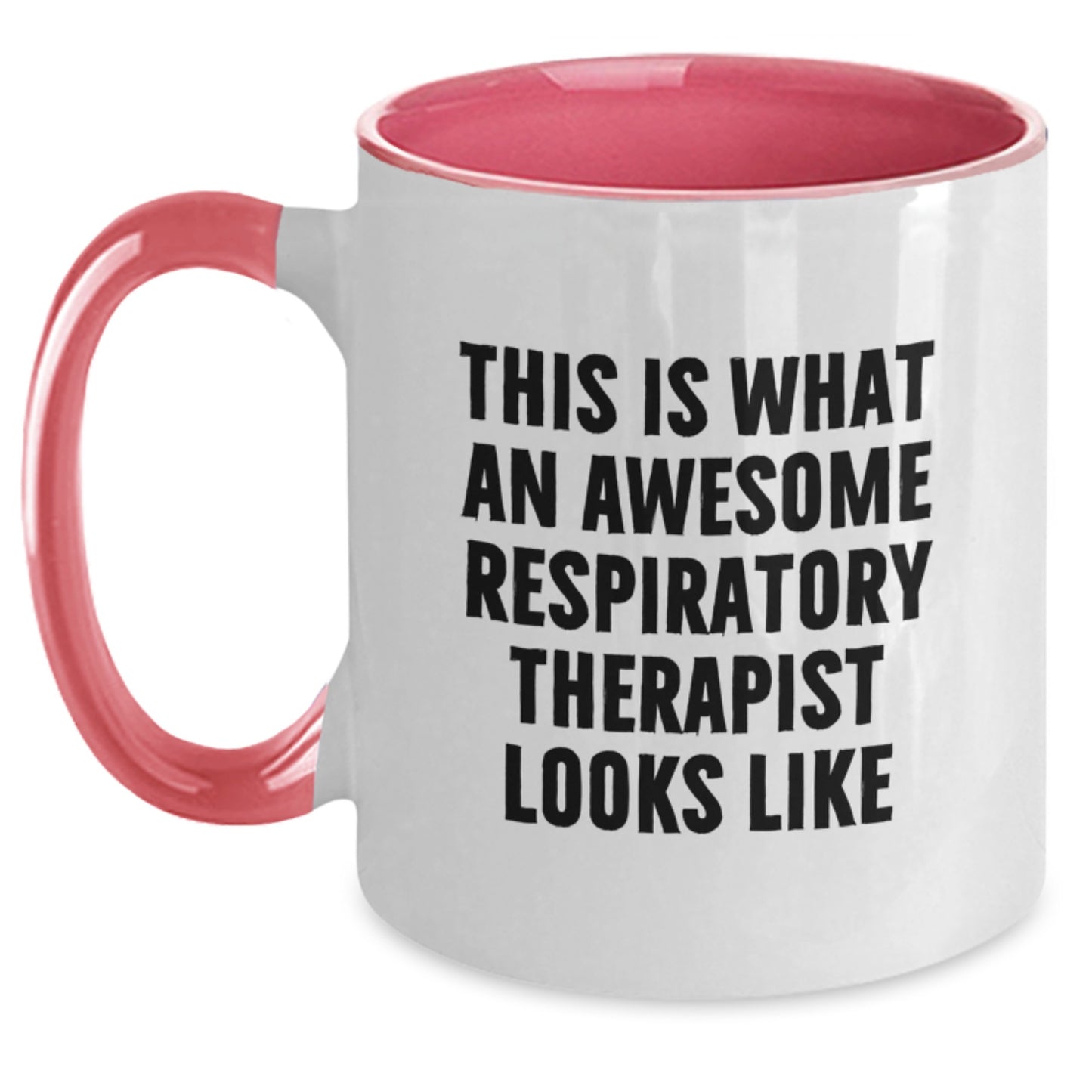 Funny Respiratory Therapist Gifts, This Is What Awesome Looks Like, Two Tone Coffee Mug, Birthday Unique Gifts from Friends to Respiratory Therapist - Main