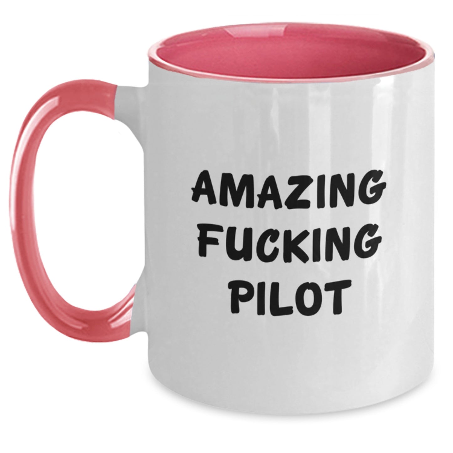 Funny Pilot Gifts from Friends to Grads - Two Tone Coffee Mugs with Amazing Quote, Gifts for Pilot Men or Women - Main