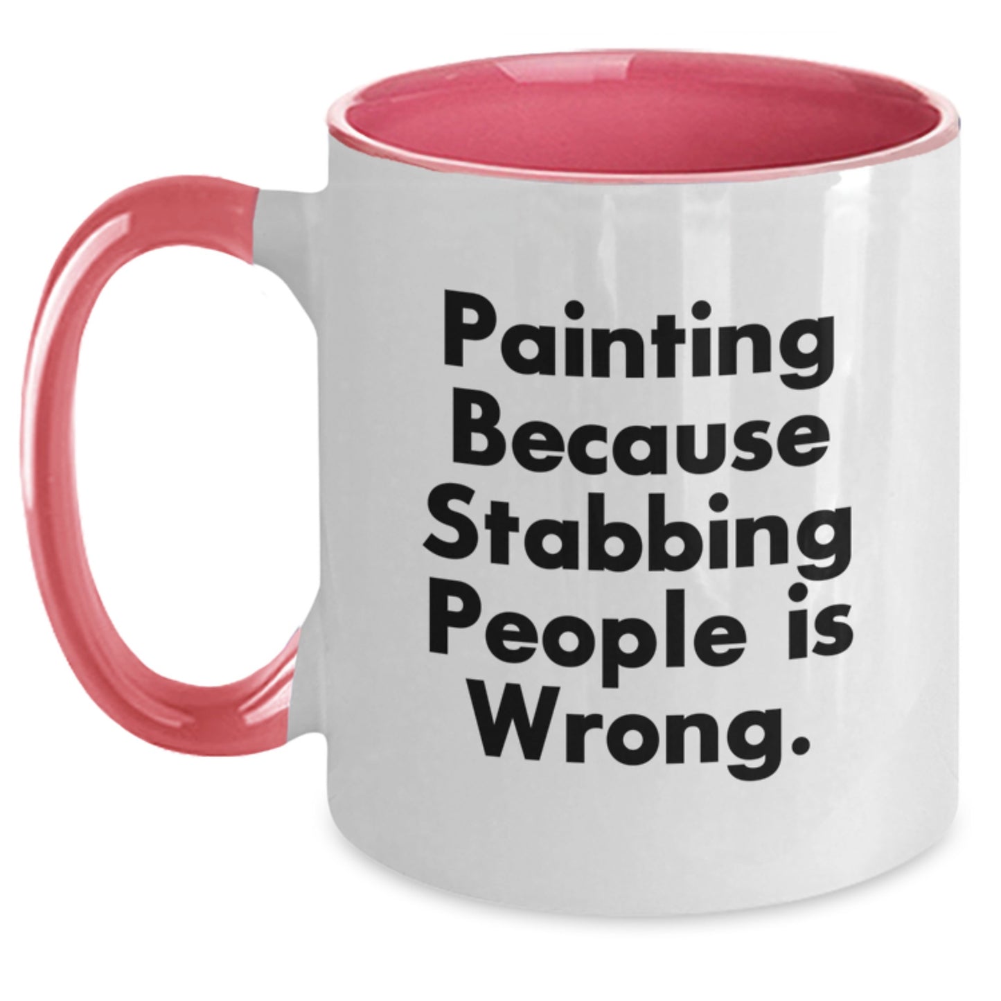 Painting Humor Funny Gift from Friends for Painting Lovers, Two Tone Coffee Mug, Gifts from Women for Women, Graduation Unique Painting Gifts - Main