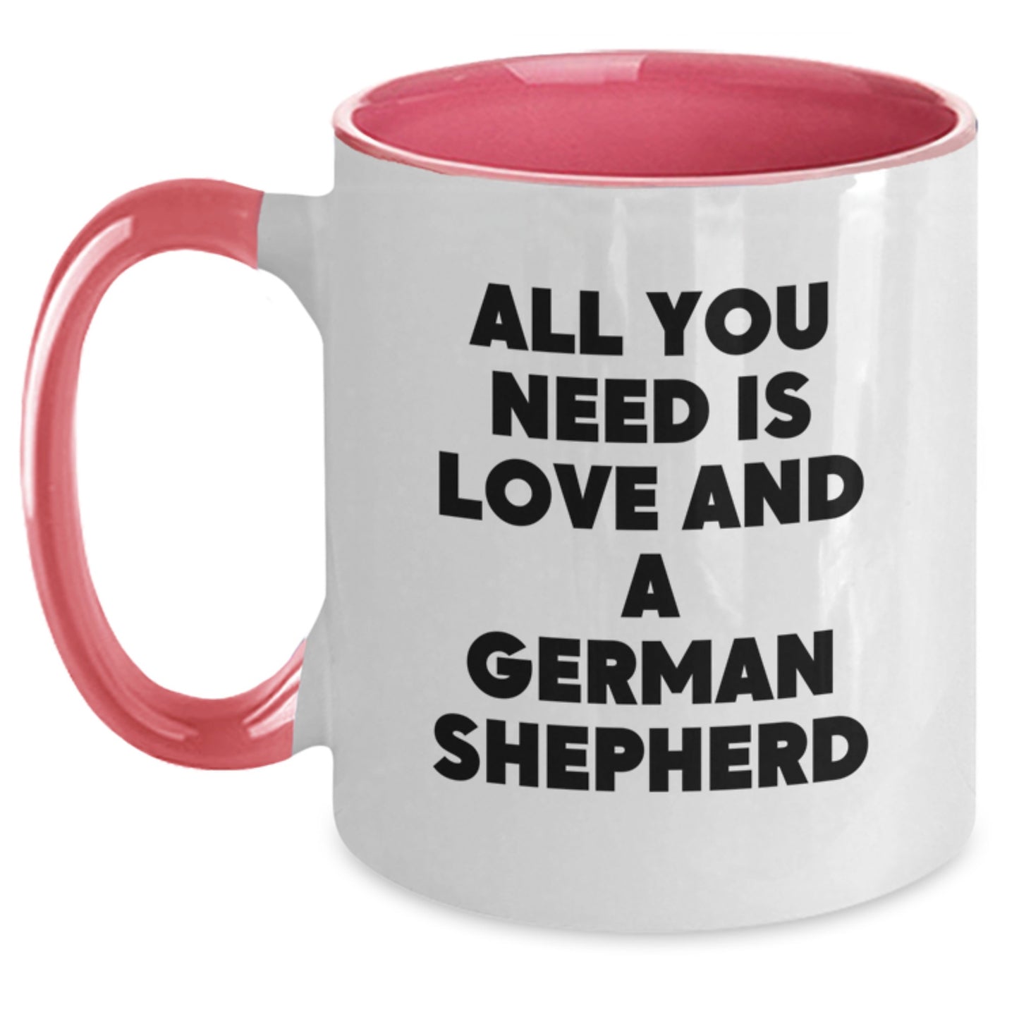 German Shepherd Dog Lover Gifts from Friends, Funny Two Tone Coffee Mug for Him, Her, or Birthday Celebrations with Inspirational Quote, 11oz Ceramic Mug - Main