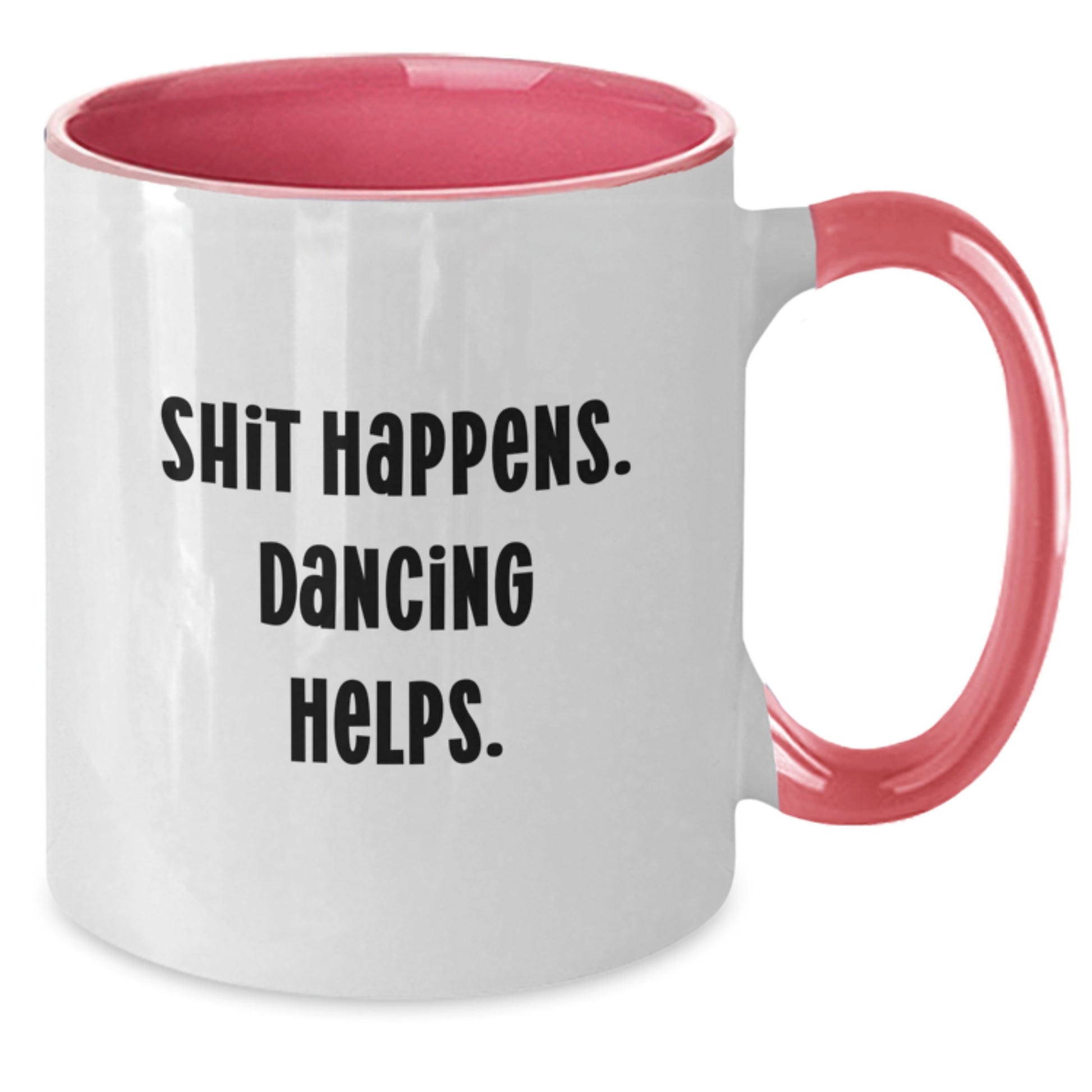 Dancing Gifts from Friends - Funny Two Tone Coffee Mug for Graduation - Additional