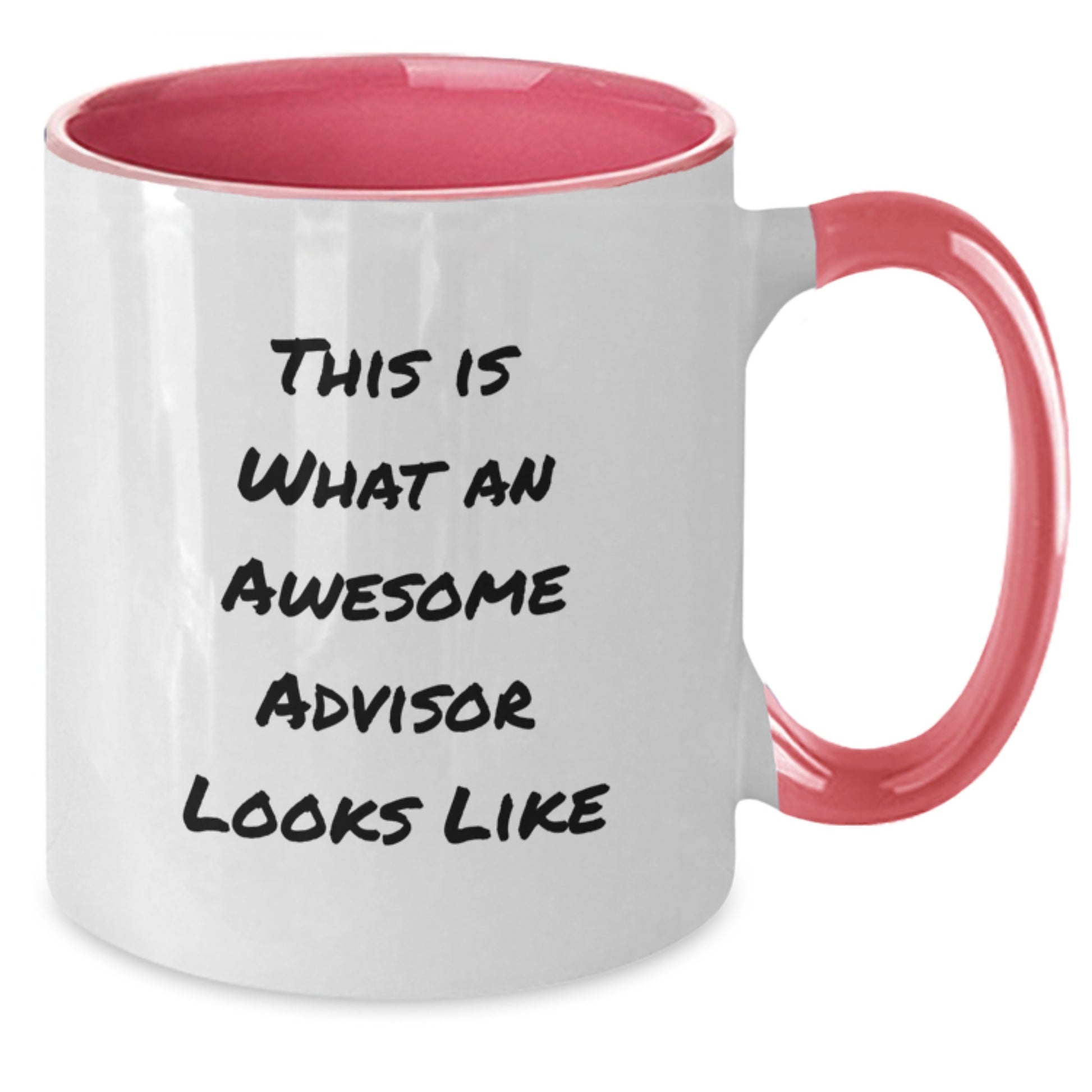 Funny Advisor Gifts, Two Tone Coffee Mug - This Is What An Awesome Advisor Looks Like, Birthday Presents from Friends for Advisor - Additional