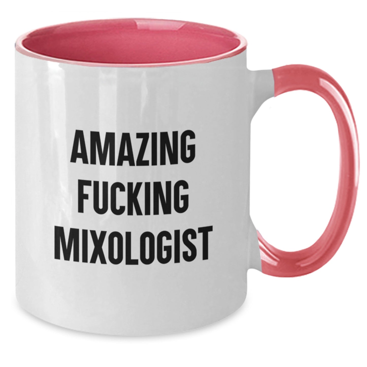 Funny Mixologist Gifts from Friends for Graduation Unique Mixology Mug, 'Amazing F--king Mixologist' Quote, 11oz Ceramic, Microwave and Dishwasher Safe - Additional