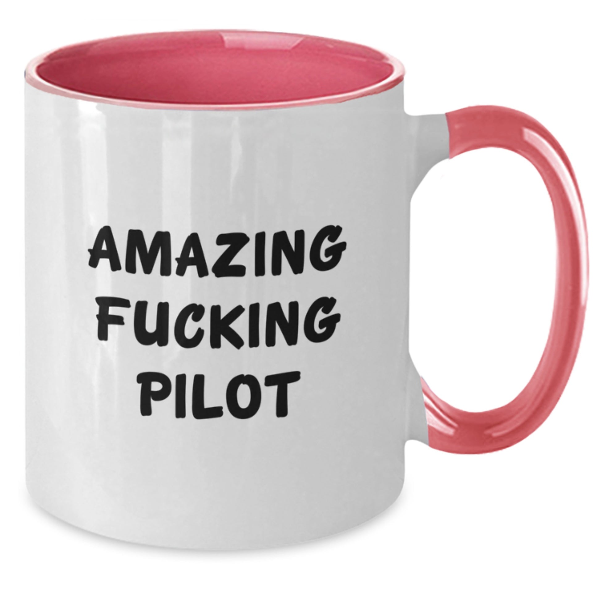 Funny Pilot Gifts from Friends to Grads - Two Tone Coffee Mugs with Amazing Quote, Gifts for Pilot Men or Women - Additional