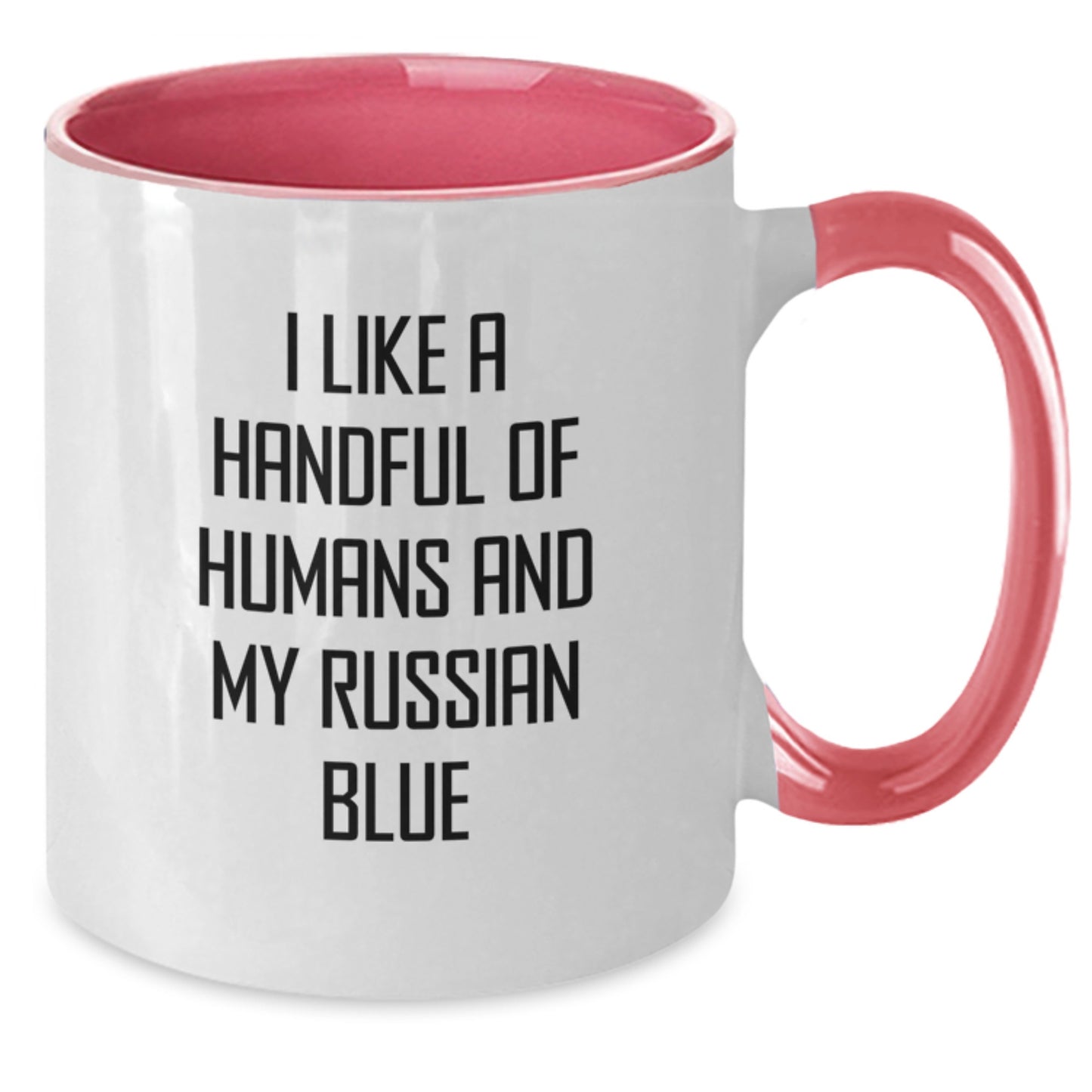 Funny Russian Blue Cat Lover Gifts - Russian Blue Cat Two Tone Coffee Mug, Gifts from Friends for Russian Blue Cat Enthusiasts, Birthday Unique Gifts - Additional
