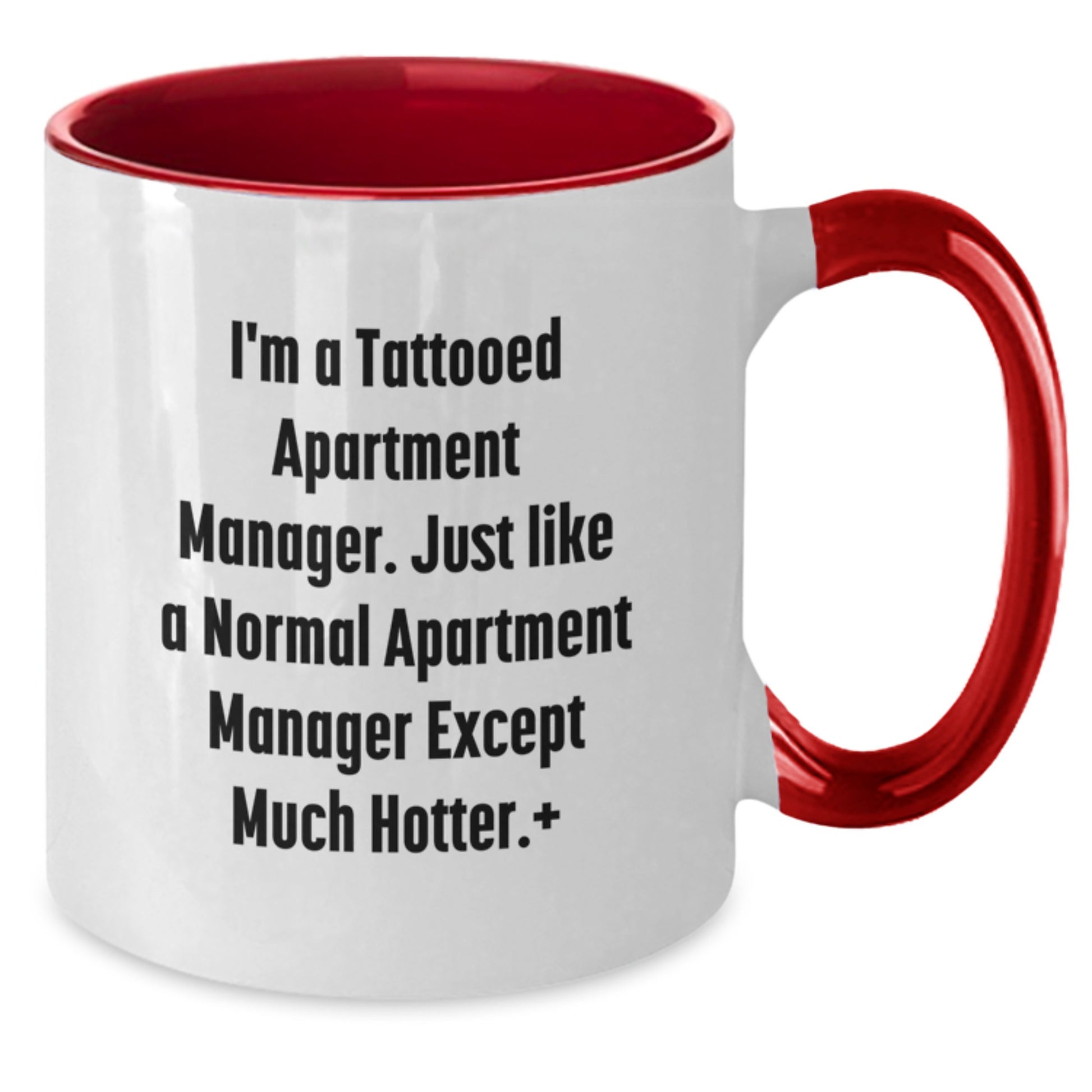 Funny Apartment Manager Gifts - I'm A Tattooed Apartment Manager, Two Tone Coffee Mug, Birthday Unique Presents from Friends, Coworkers, Family - Additional