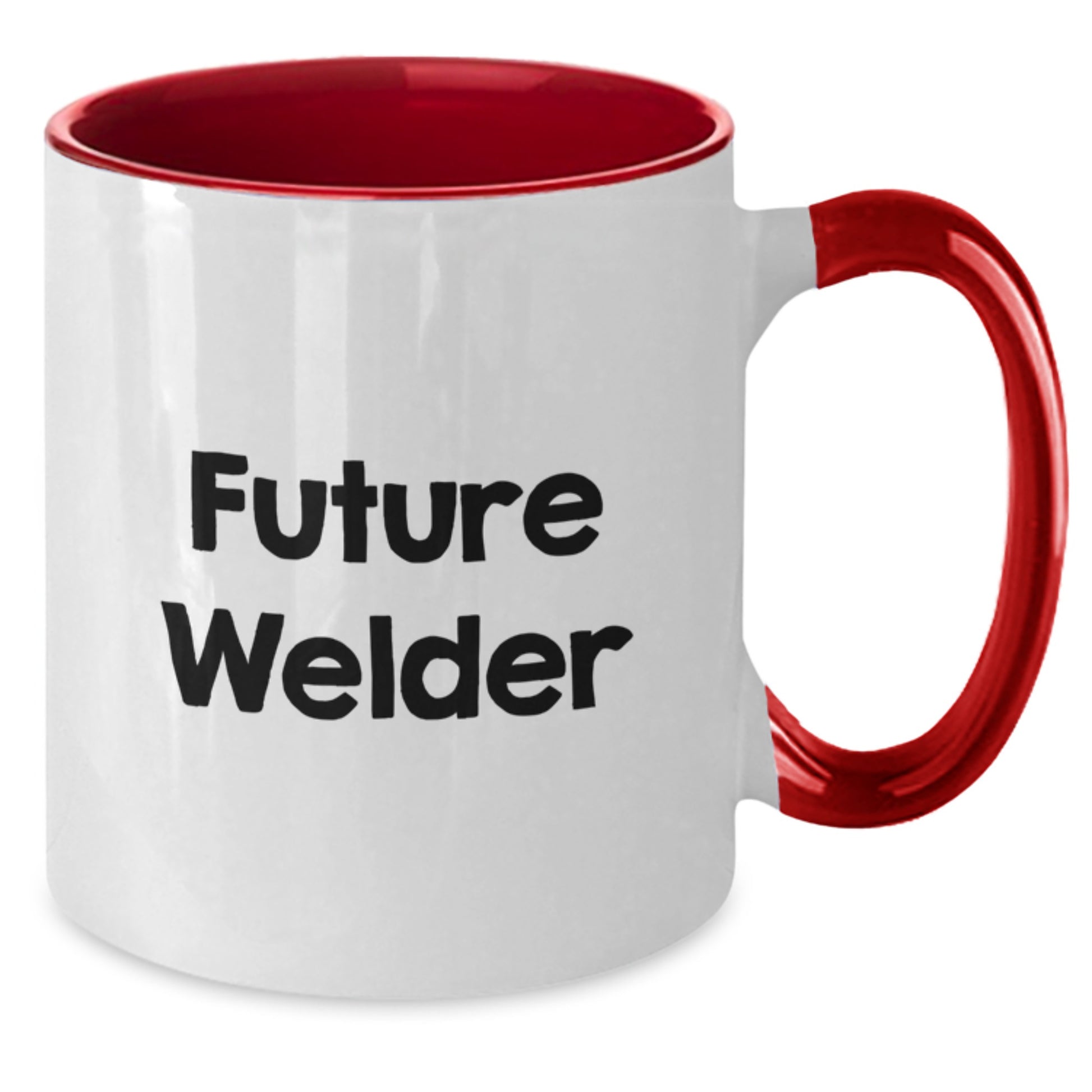 Funny Welder Gifts for Him or Her, Future Welder Quote on Two Tone Coffee Mug, Gifts from Friends or Family on Birthday, 11oz Ceramic Mug - Additional