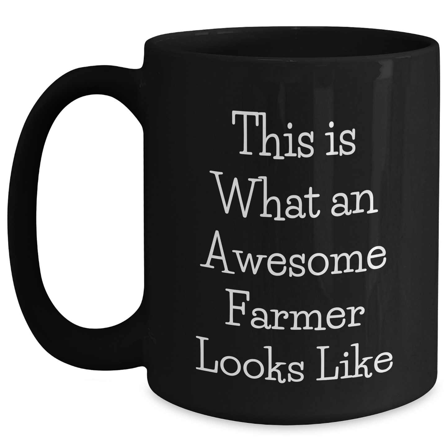 Farmer Gifts from Friends, Gifts for Awesome Farmers Unique Graduation Mugs, Funny 'This Is What An Awesome Farmer Looks Like' Black Coffee Mug - Main