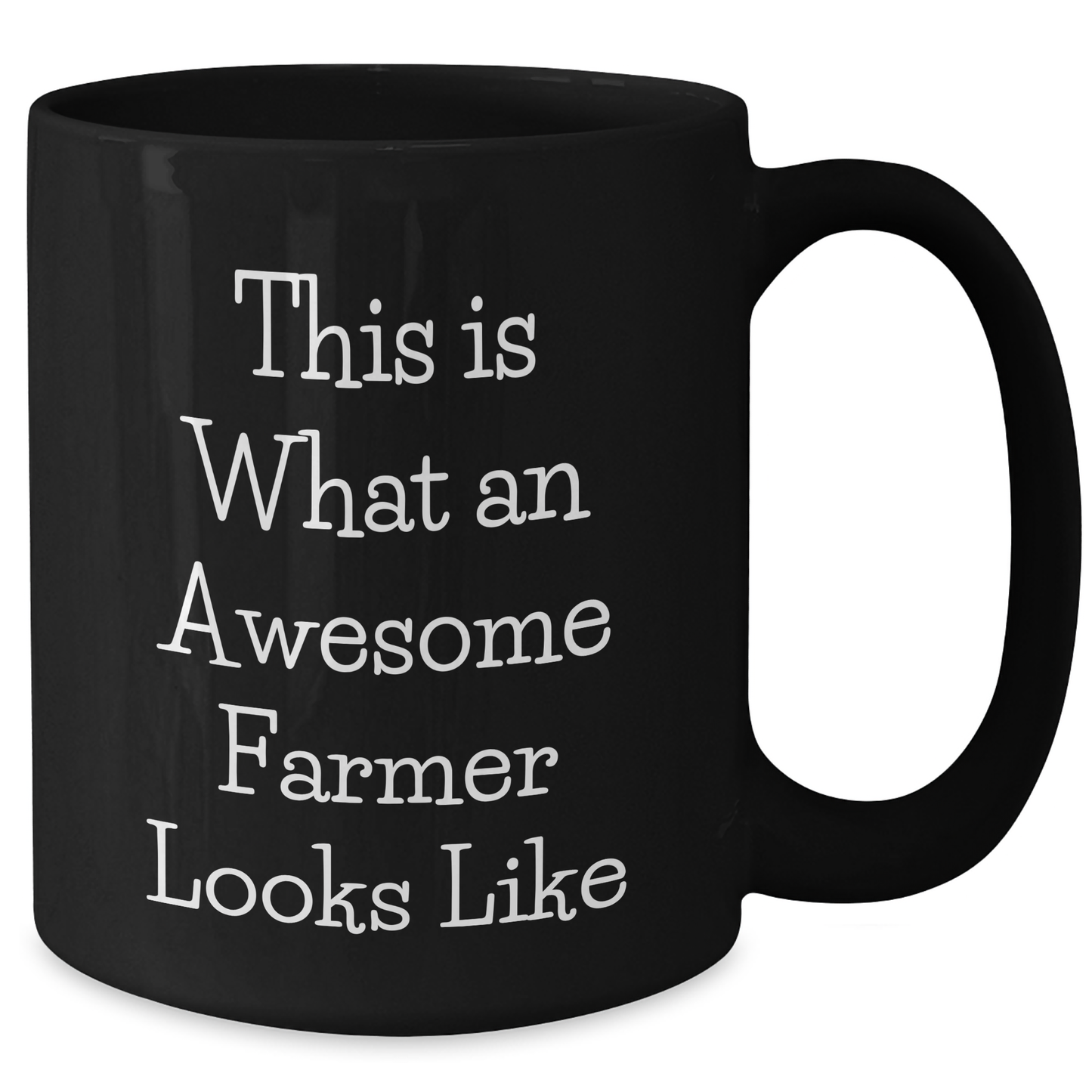 Farmer Gifts from Friends, Gifts for Awesome Farmers Unique Graduation Mugs, Funny 'This Is What An Awesome Farmer Looks Like' Black Coffee Mug - Additional