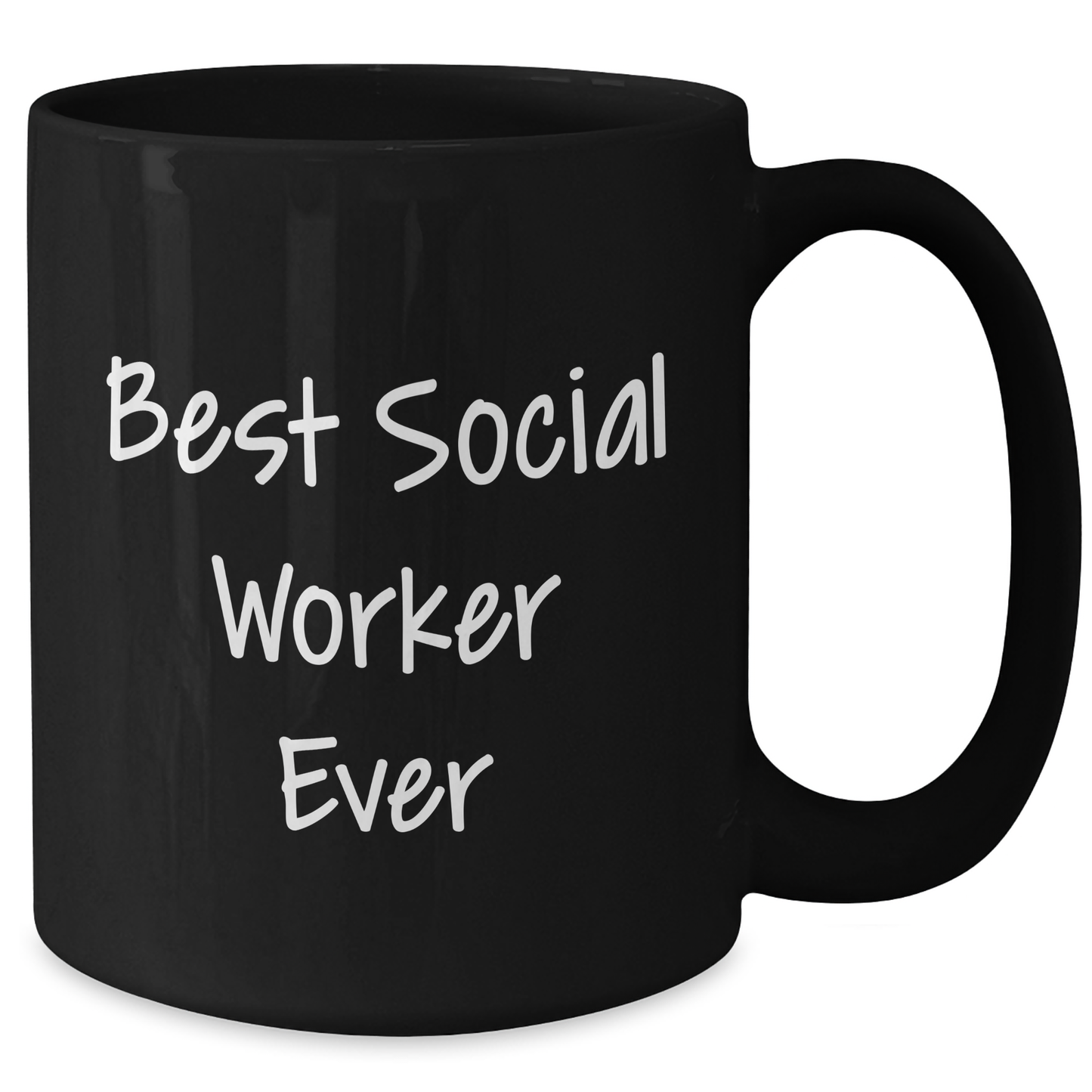Funny Social Worker Quotes Gifts for Men from Friends Black Coffee Mug, Best Social Worker Ever, Father's Day Unique Gifts - Additional