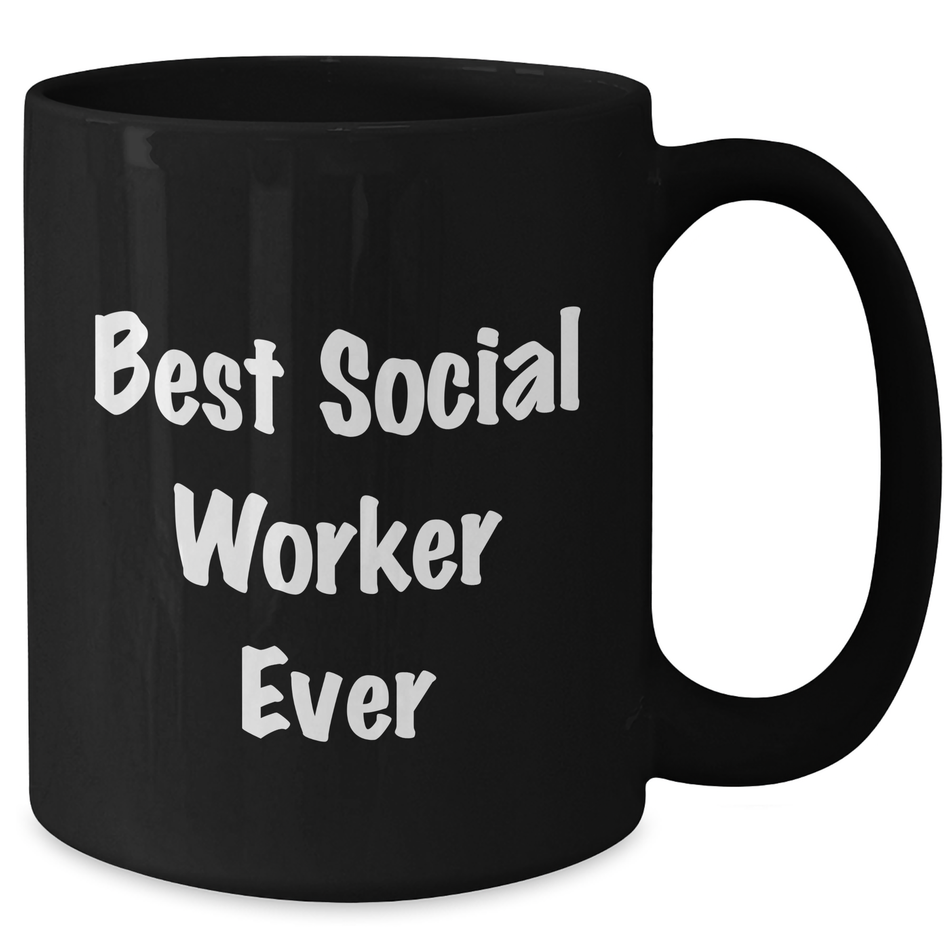 Funny Social Worker Gifts, Best Social Worker Ever Quote, Black Coffee Mug for Social Worker, Gifts from Men to Social Worker, Unique Father's Day Unique Gifts for Him - Additional