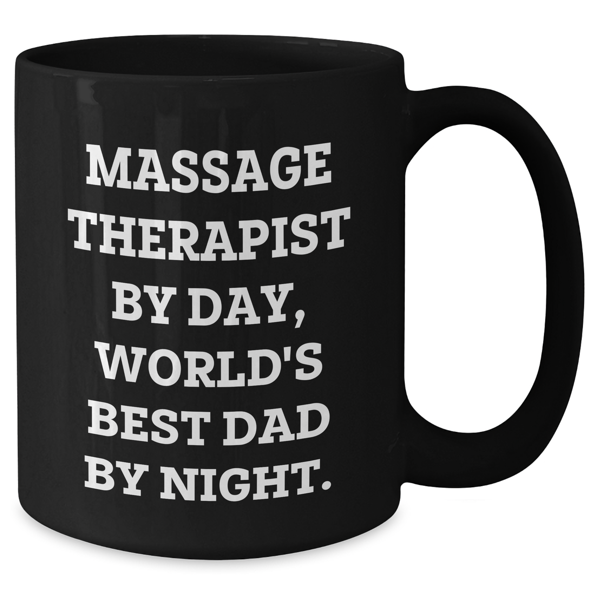 Massage Therapist Gifts, Funny Quote, Black Coffee Mug, Father's Day Unique Gifts from Men, Gifts for Massage Therapist - Additional