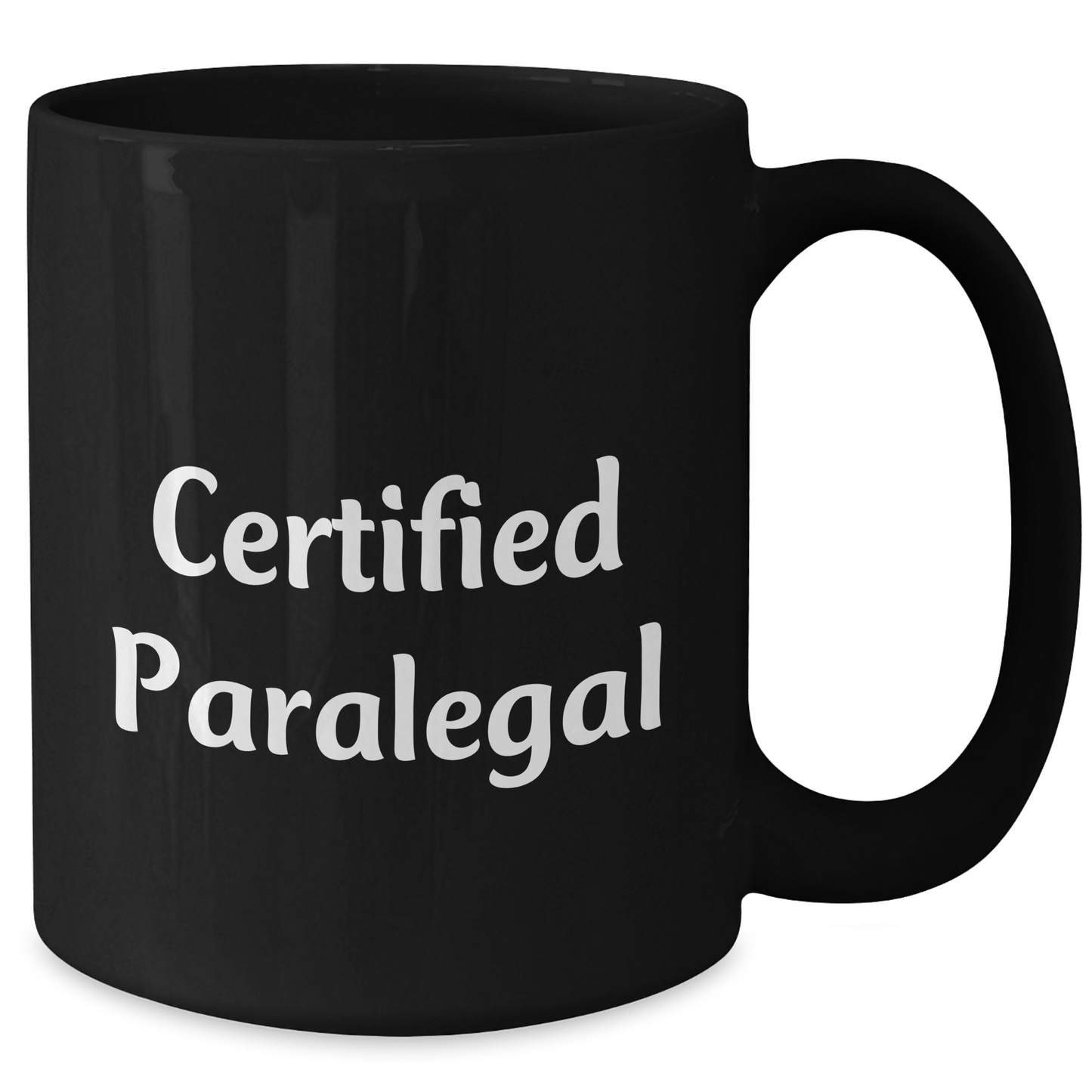 Funny Certified Paralegal Gifts for Men - Black Coffee Mug with Inspirational Quote 'Certified Paralegal' for Father's Day, Gifts from Dad to Son, Unique Paralegal Mugs for Him - Additional