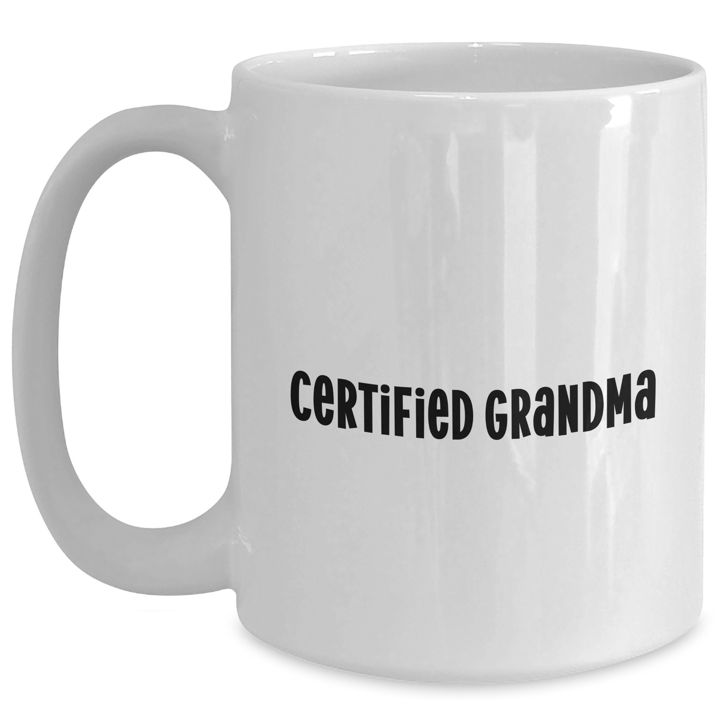 Funny Grandma Gifts for Her - White Coffee Mug with 'Certified Grandma' Quote, Perfect for Graduation from Friends, Family, or Coworkers - Main