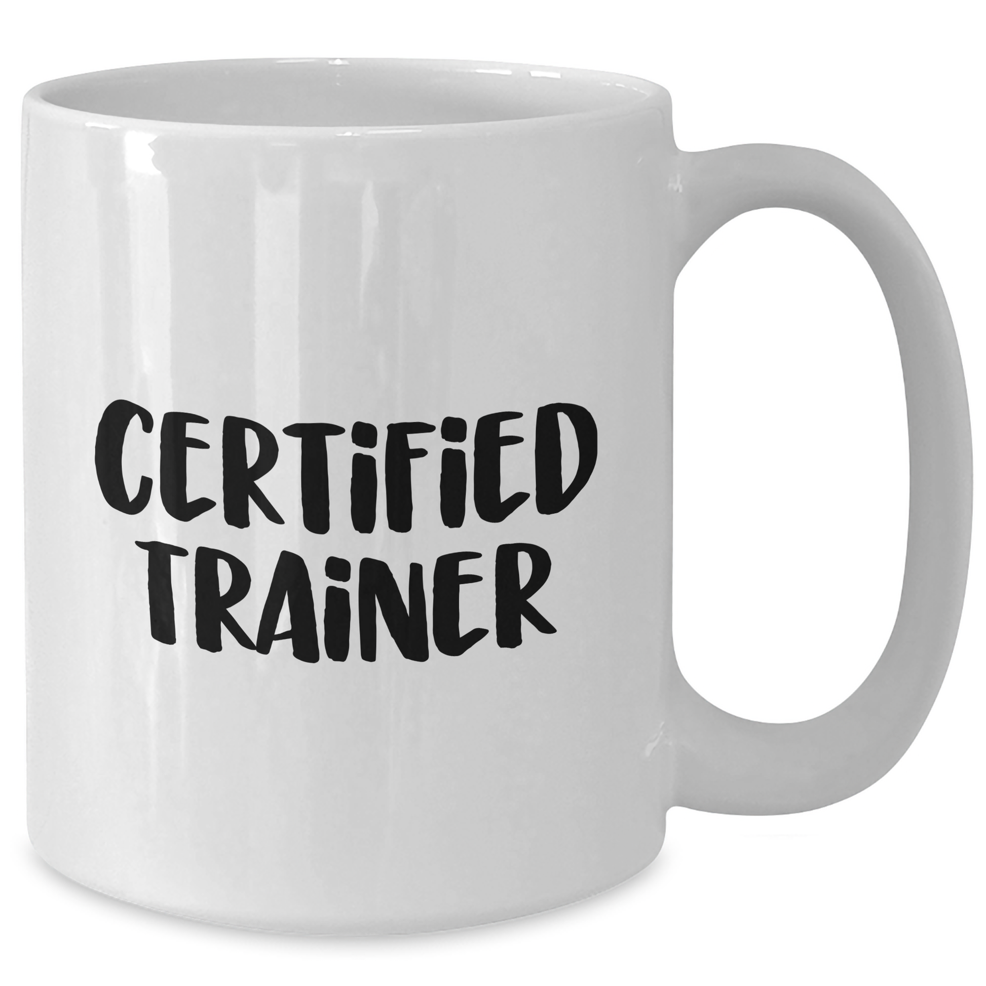 Funny Trainer Gifts from Friends for Father's Day White Coffee Mug - 'You're a Trainer, Not a Hero' - 11oz or 15oz Ceramic Mug - Additional