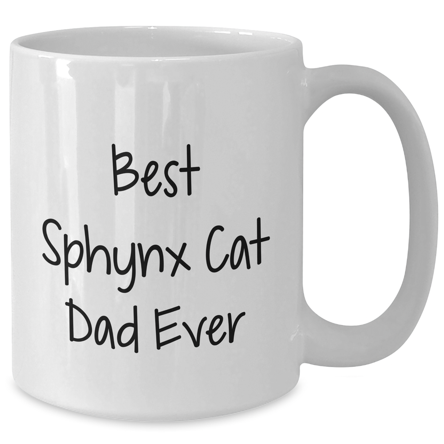 Funny Sphynx Cat Dad Ever White Coffee Mug Gifts from Family, Unique Father's Day Unique Gifts for Sphynx Cat Lovers, Best White Coffee Mug for Cat Enthusiasts - Additional