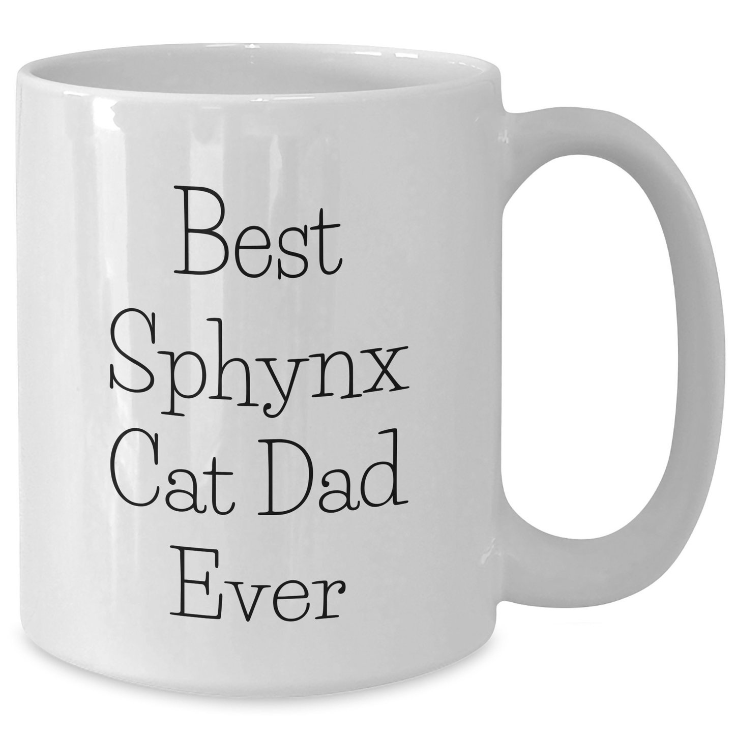 Funny Sphynx Cat Dad, Unique White Coffee Mug, Funny Gifts from Mom, Gifts for Sphynx Cat Lovers, Best Sphynx Cat Dad Ever, White Coffee Mug for Dad, Father's Day Unique Gifts - Additional