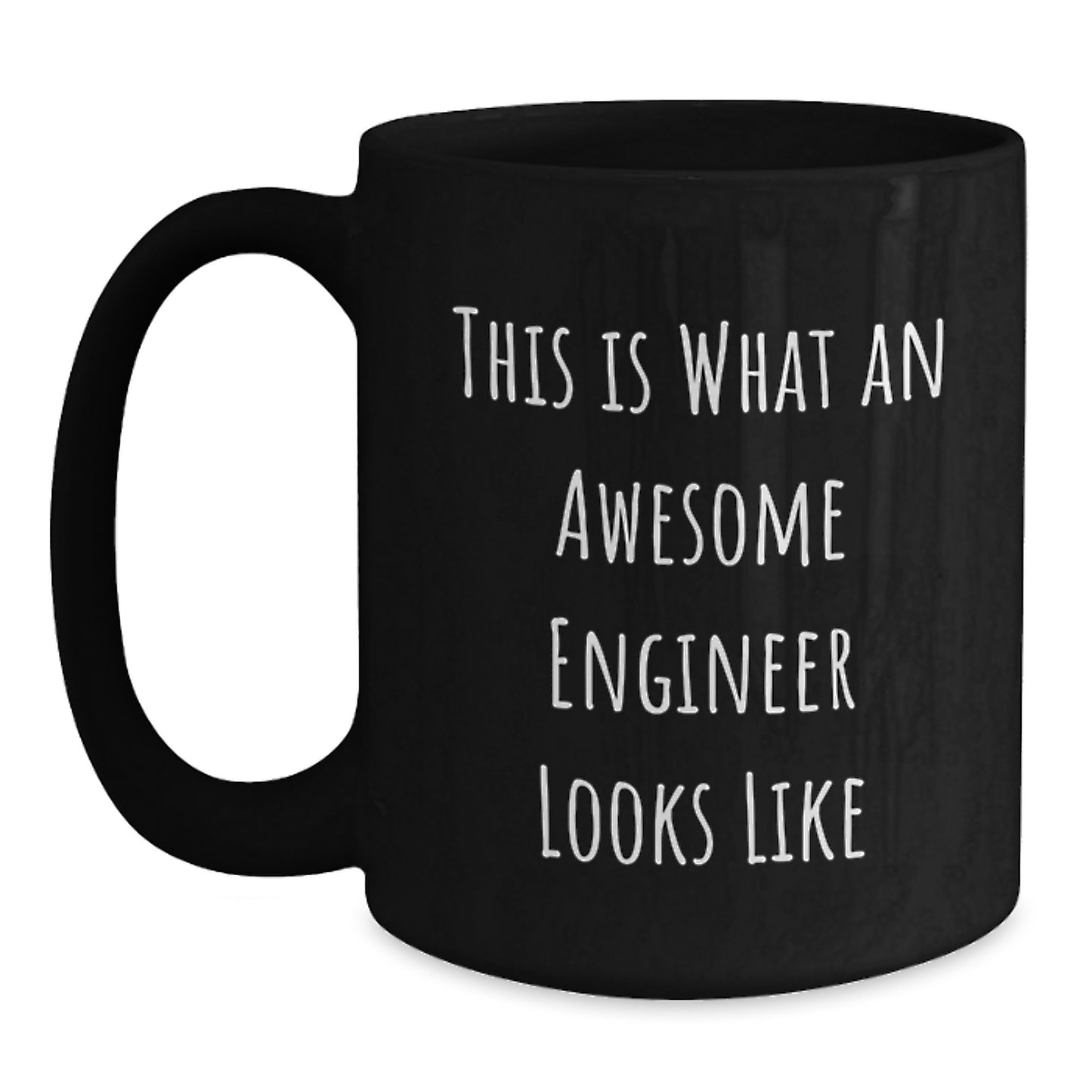Funny Engineer Gifts from Friends for Men - Black Coffee Mug This Is What An Awesome Engineer Looks Like, Birthday Unique Gift - Main