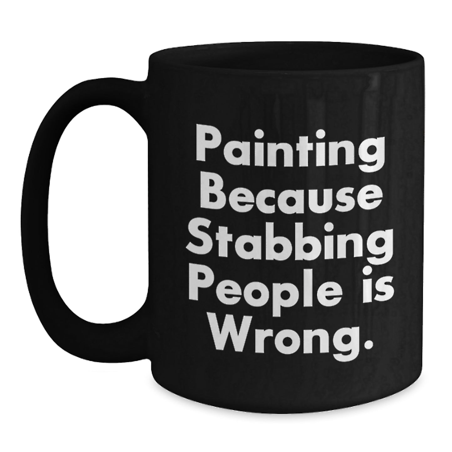 Painting Humor Gifts from Friends, Funny Black Coffee Mug for Painting Lovers, Gifts for Painting Enthusiasts Graduation Unique Gifts - Main
