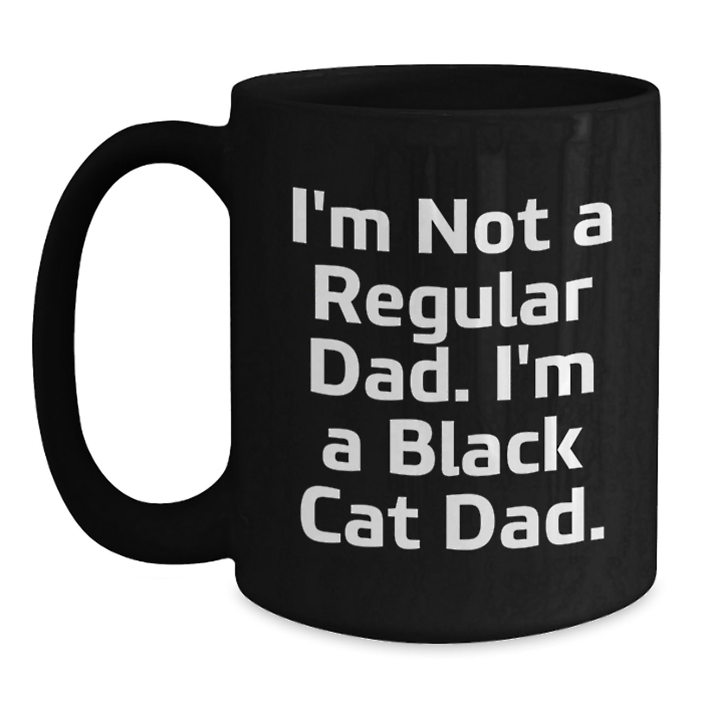 Funny Black Cat Dad Gifts for Graduation Unique Black Coffee Mugs from Men to Friends - Main