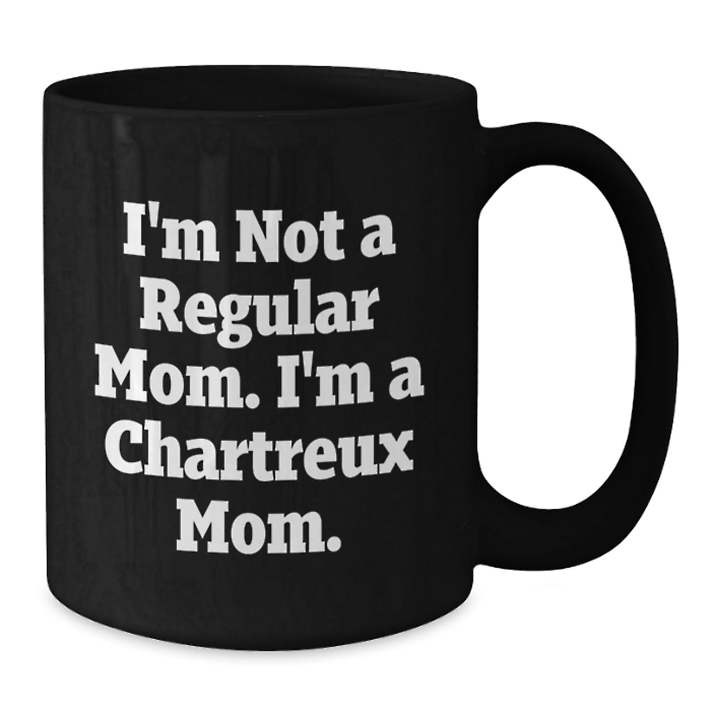 Funny Chartreux Cat Mom Black Coffee Mug Gifts for Men, Women, and Friends from Family, Unique Graduation Present - Additional