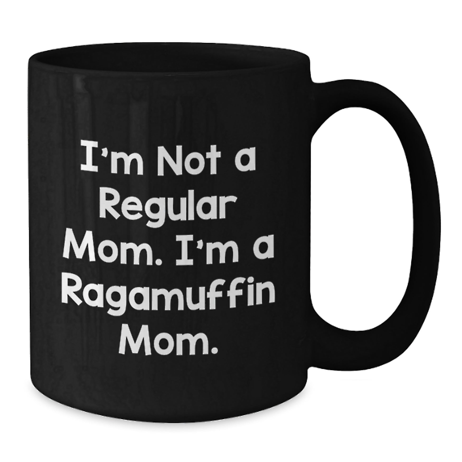 Ragamuffin Cat Lovers Gifts from Mom to Daughter, Funny Inspirational Quote, Black Coffee Mug for Graduation Celebrations - Additional