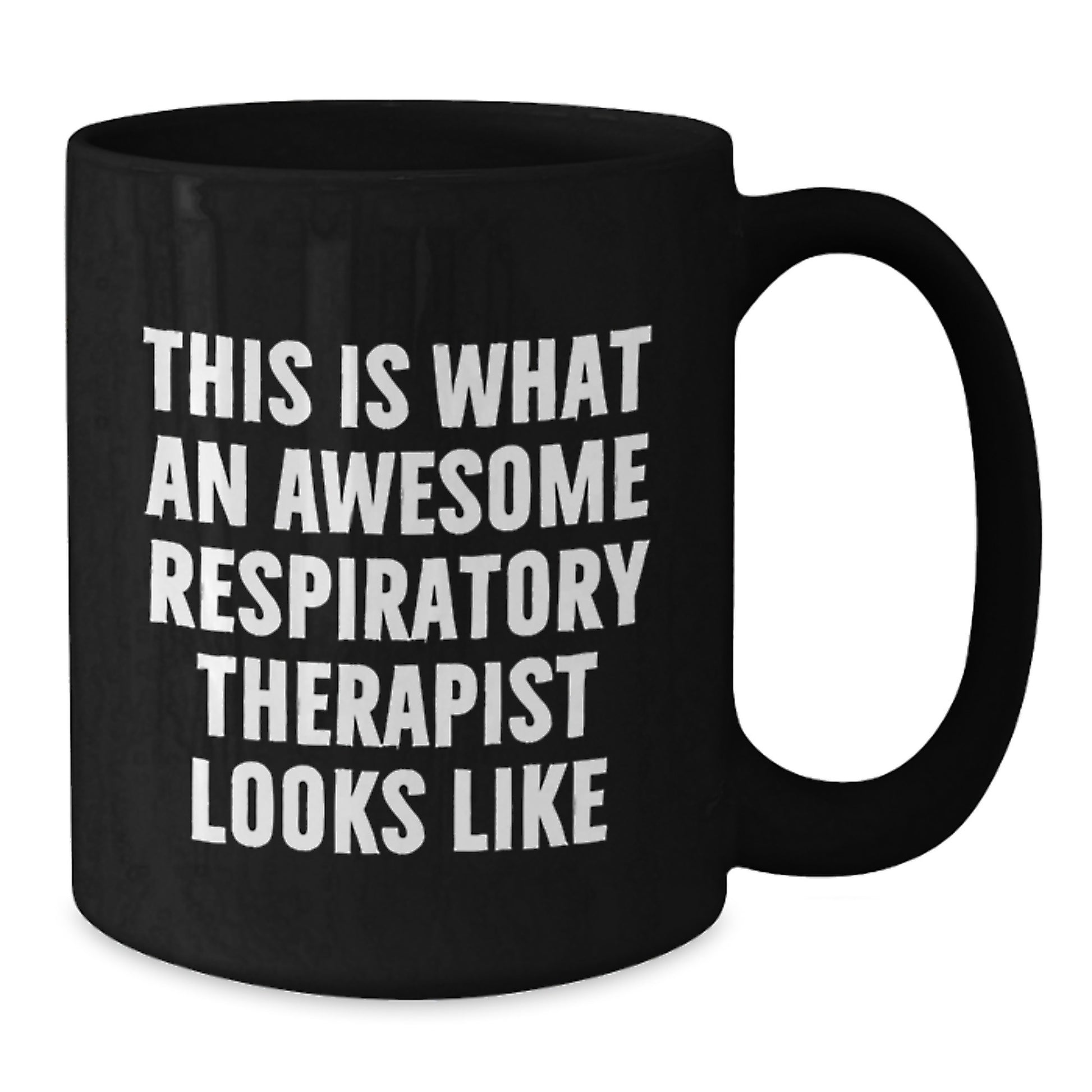 Respiratory Therapist Gifts, Black Coffee Mug, This Is What An Awesome Respirapist Looks Like, Funny Quote, Birthday Unique Gifts from Men to Coworkers - Additional
