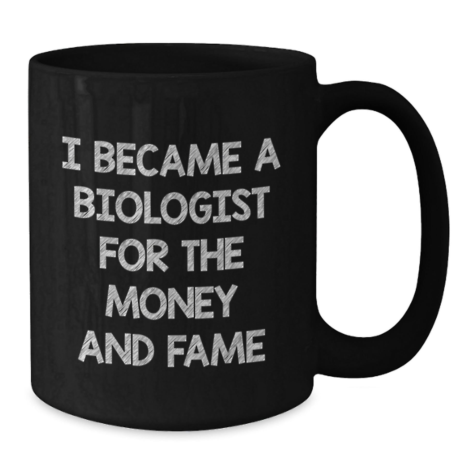 Biologist Quotes Funny Gifts for Men from Coworkers, Unique Black Coffee Mug for Graduation - Additional