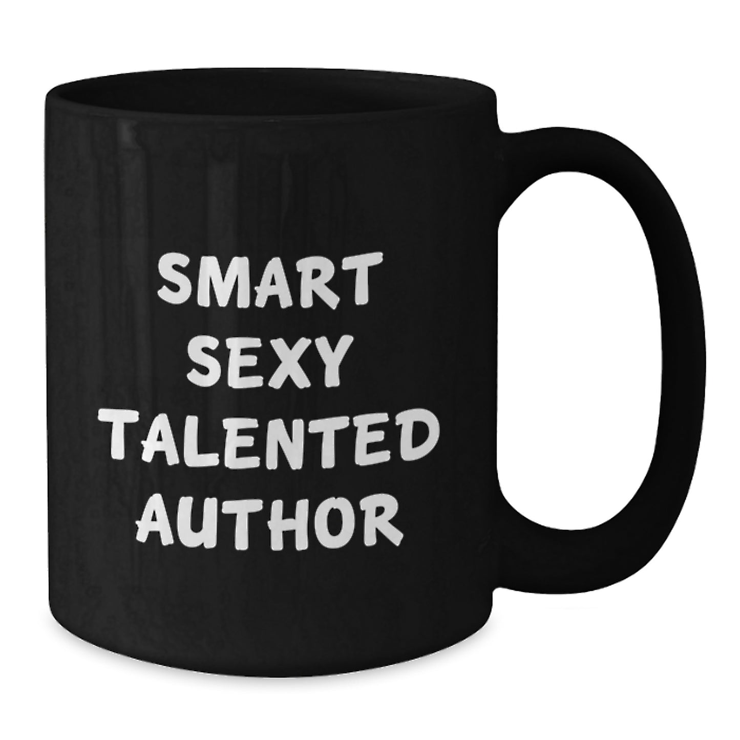 Funny Author Quotes Black Coffee Mug, Gifts from Friends for Author's Birthday, 11oz or 15oz Ceramic Mug - Additional