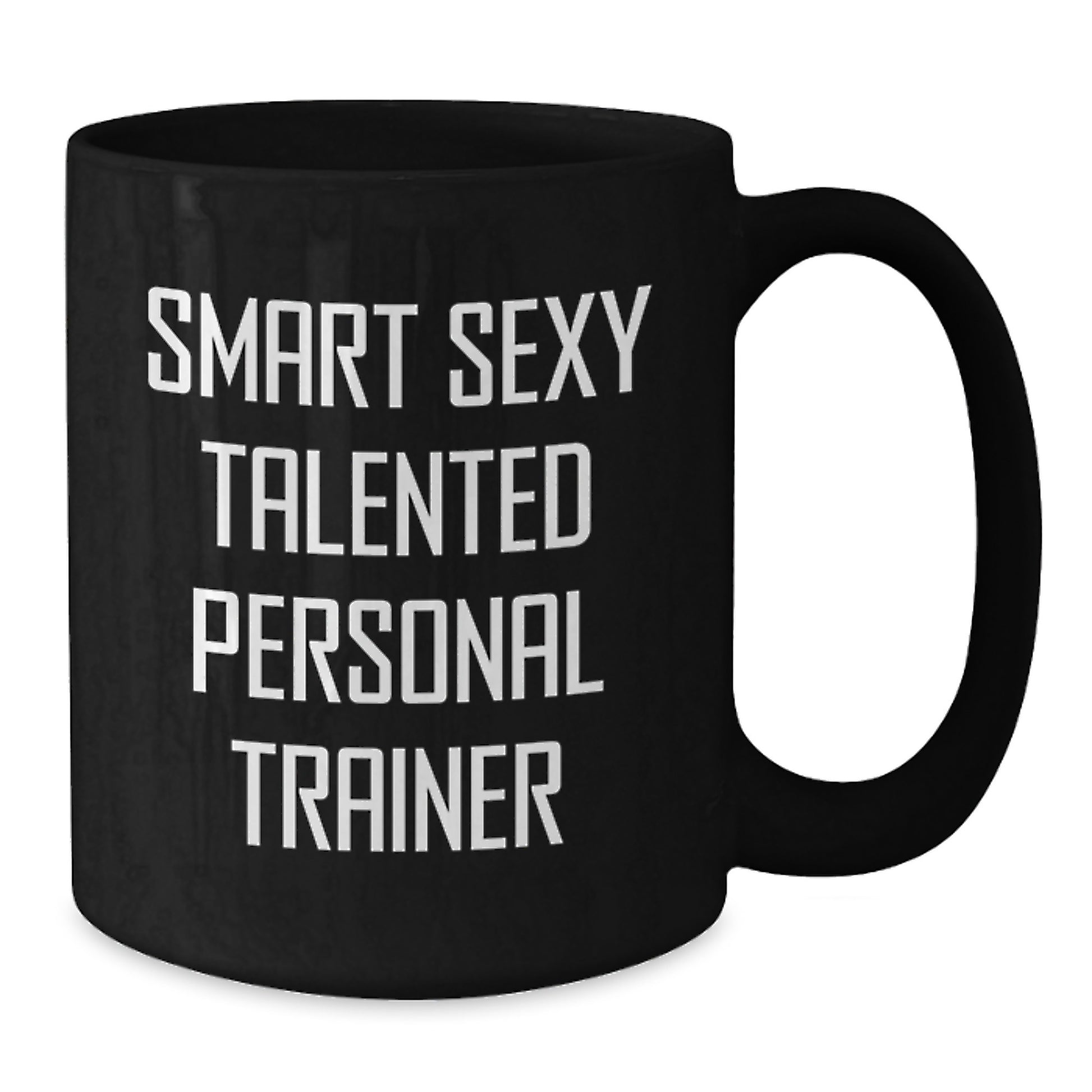 Gifts from Friends or Coworkers for Personal Trainer, Funny Quote on Black Coffee Mug, Birthday Unique Gifts - Additional