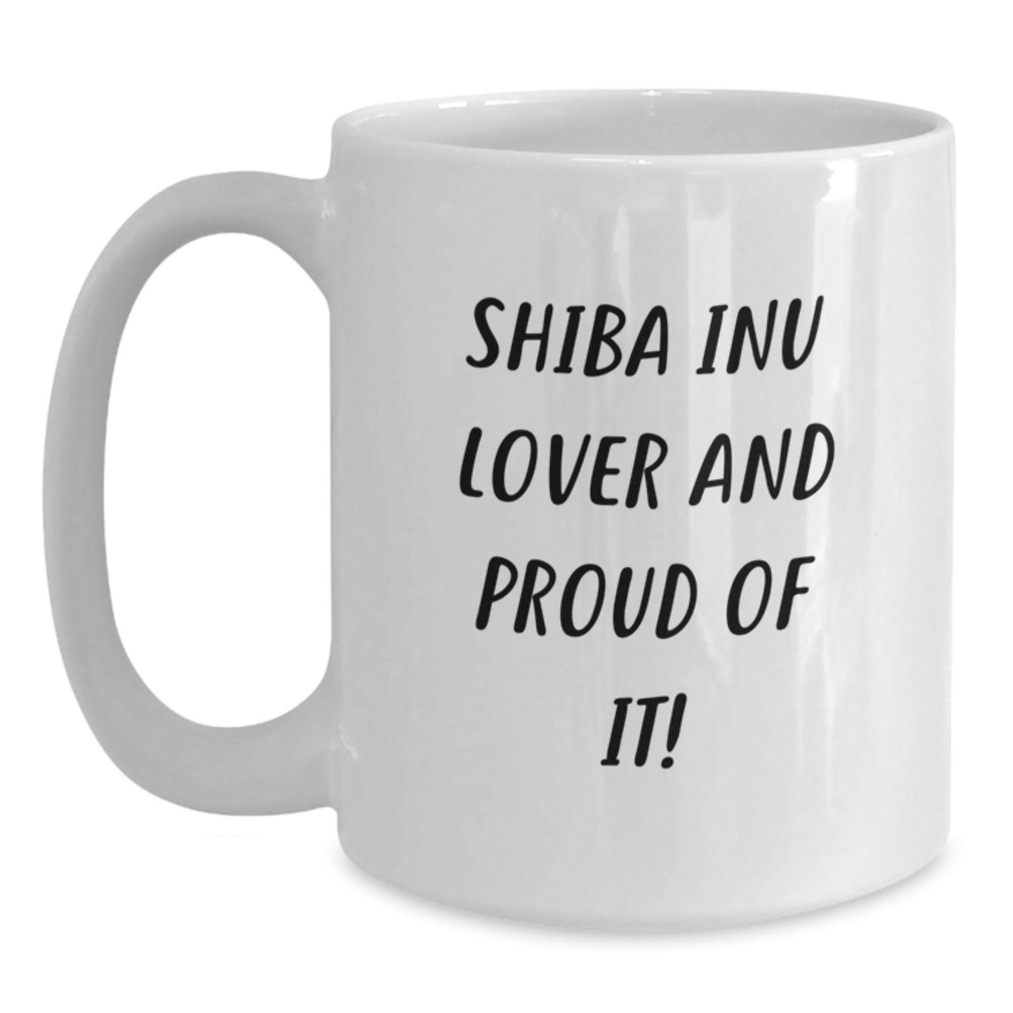 Shiba Inu Dog Lover Gifts from Friends and Family, Funny White Coffee Mug for Birthday - Main