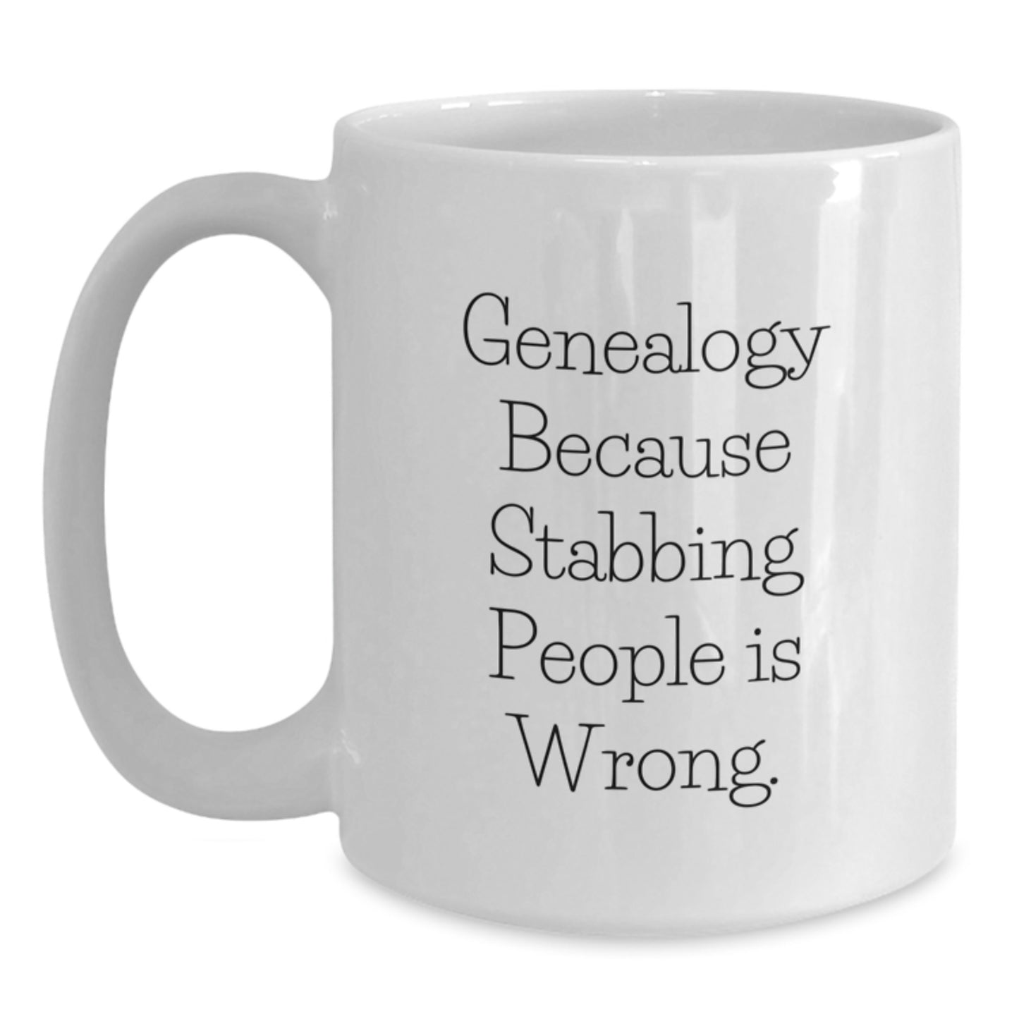 Genealogy Humor White Coffee Mugs Gifts from Family and Friends for Genealogy Enthusiasts - Funny and Inspirational, Genealogy Gifts, Graduation Unique Gifts, Gifts for Genealogy, Genealogy Mug - Main