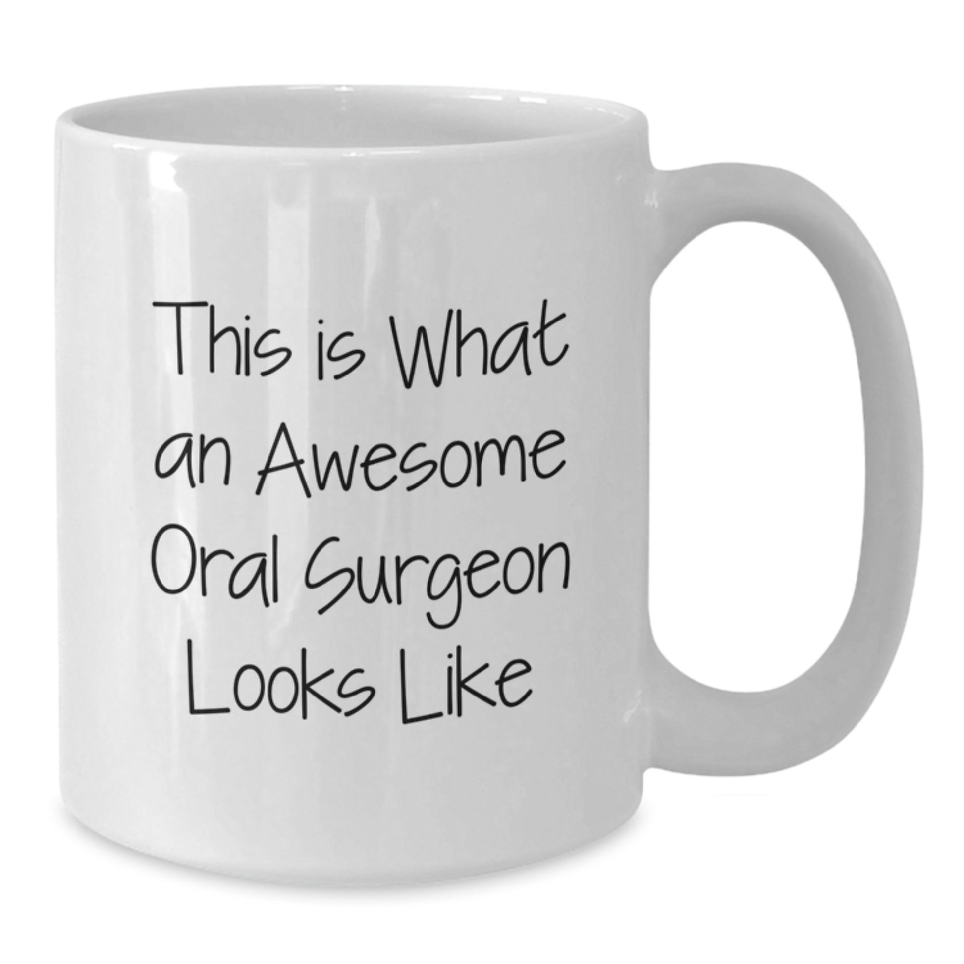 Oral Surgeon Gifts from Friends - Funny White Coffee Mug for Graduation Celebration, 'This Is What An Awesome Oral Surgeon Looks Like' - Gifts for Oral Surgeon, Perfect for Men or Women - Additional
