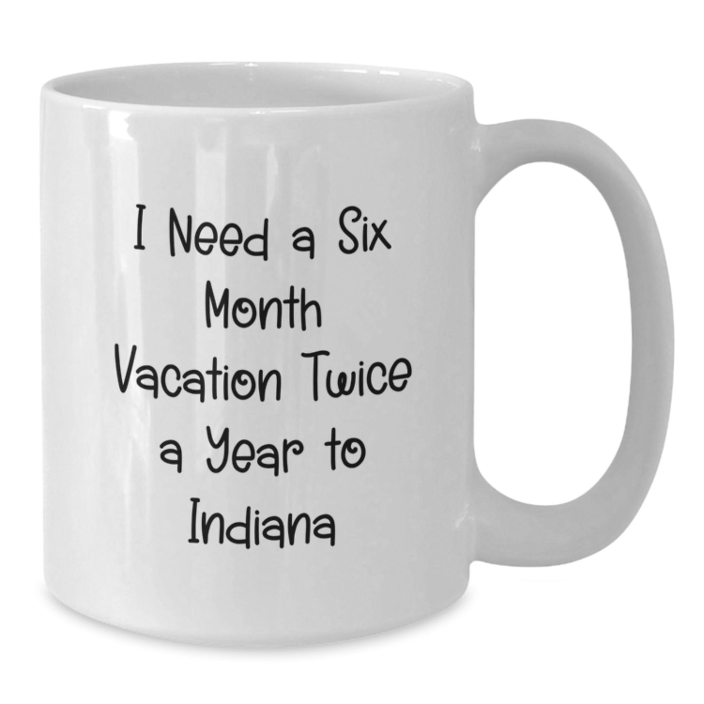 Funny Indiana White Coffee Mugs for Graduation Gifts from Friends to Family - Additional
