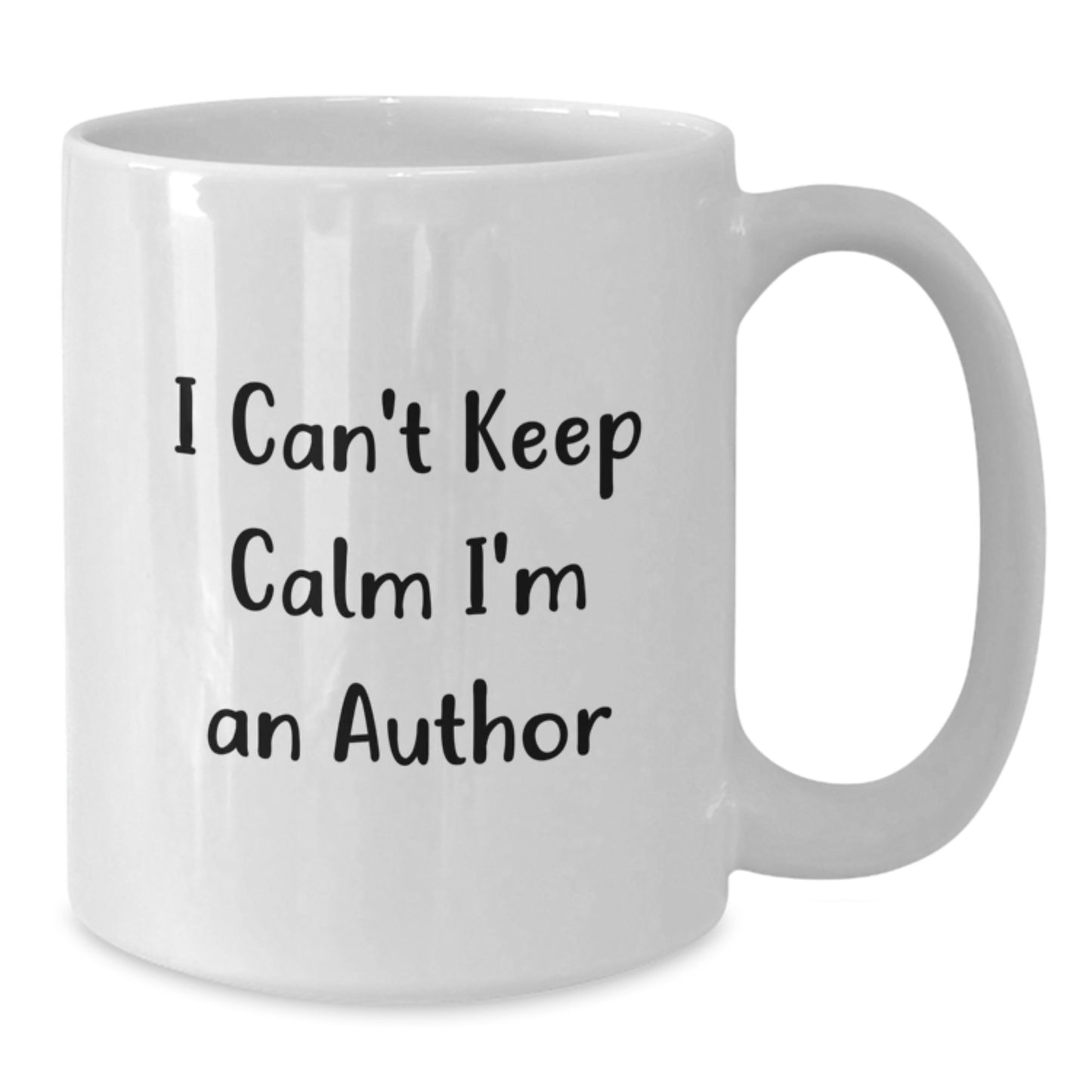 Funny Author Quote White Coffee Mugs for Birthday Unique Gifts from Friends and Family, Gifts for Authors, 'I Can't Keep Calm I'm An Author' Mug - Additional
