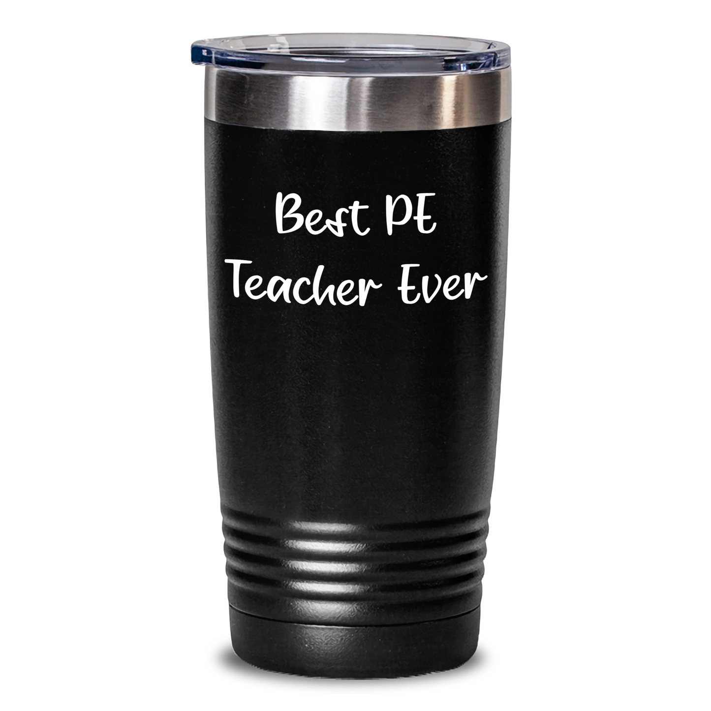 Funny PE Teacher Gifts from Family - Best Pe Teacher Ever Tumbler, 20oz/30oz Vacuum-Insulated, Stainless Steel/Powder Coating, Great for Father's Day - Gifts for PE Teacher - Main
